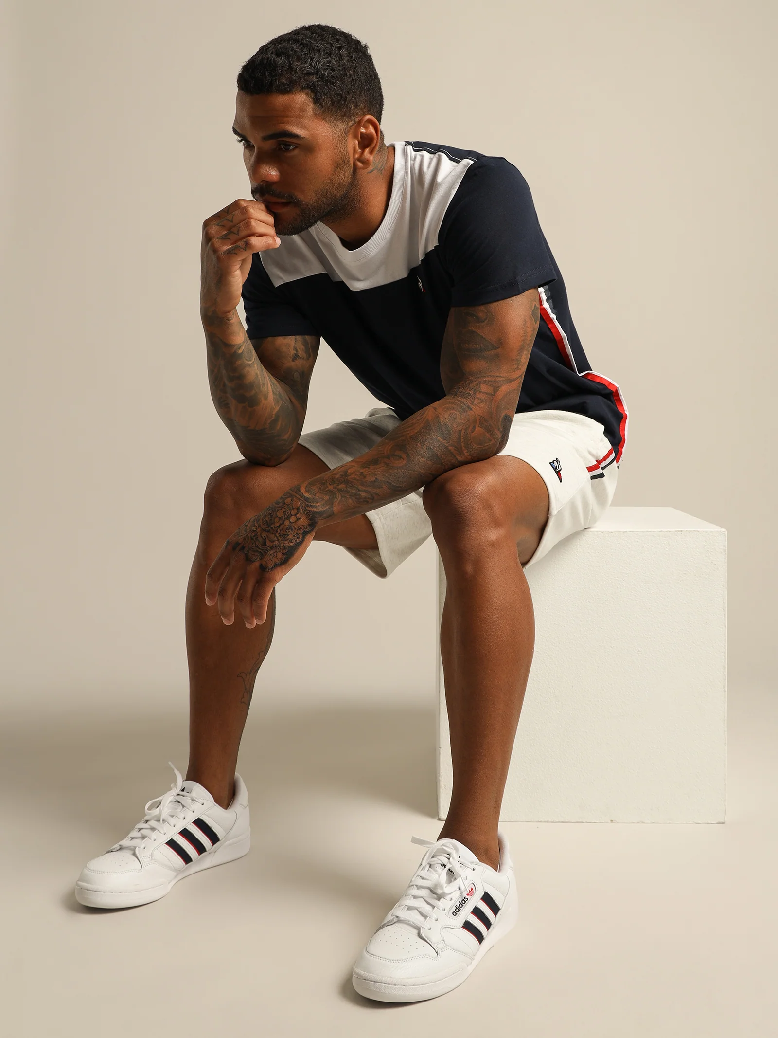 Tricolore Chevron T-Shirt - Image 3