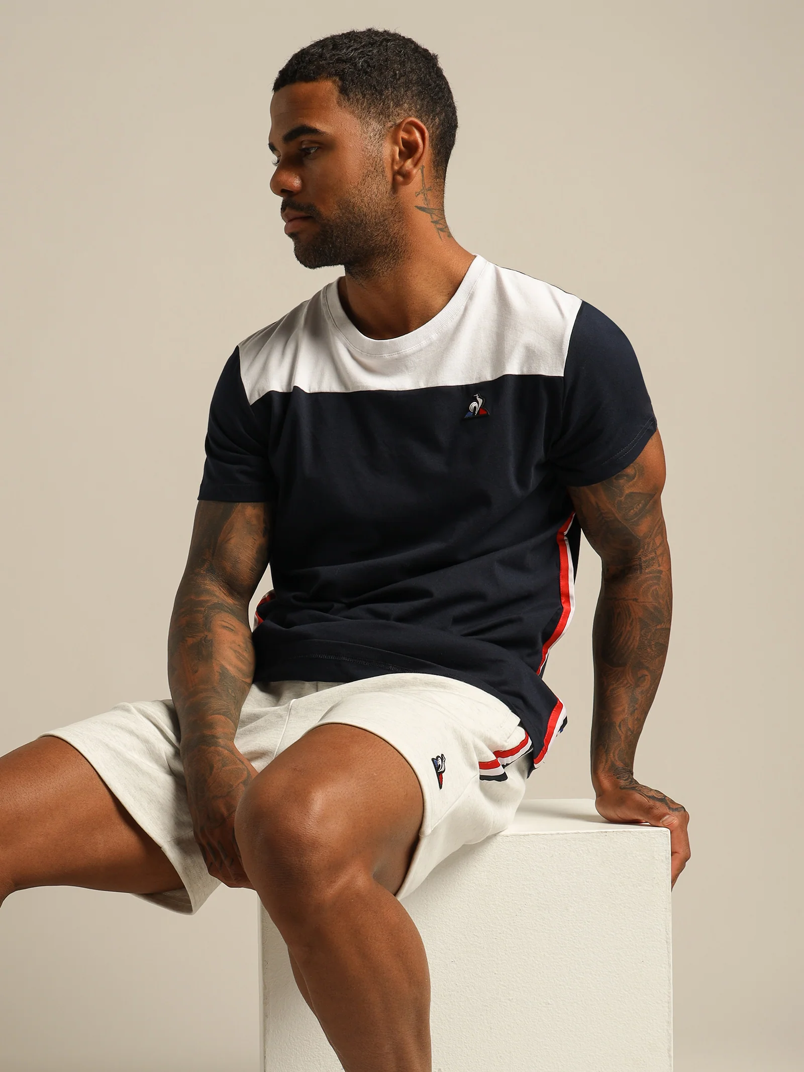 Tricolore Chevron T-Shirt - Image 5
