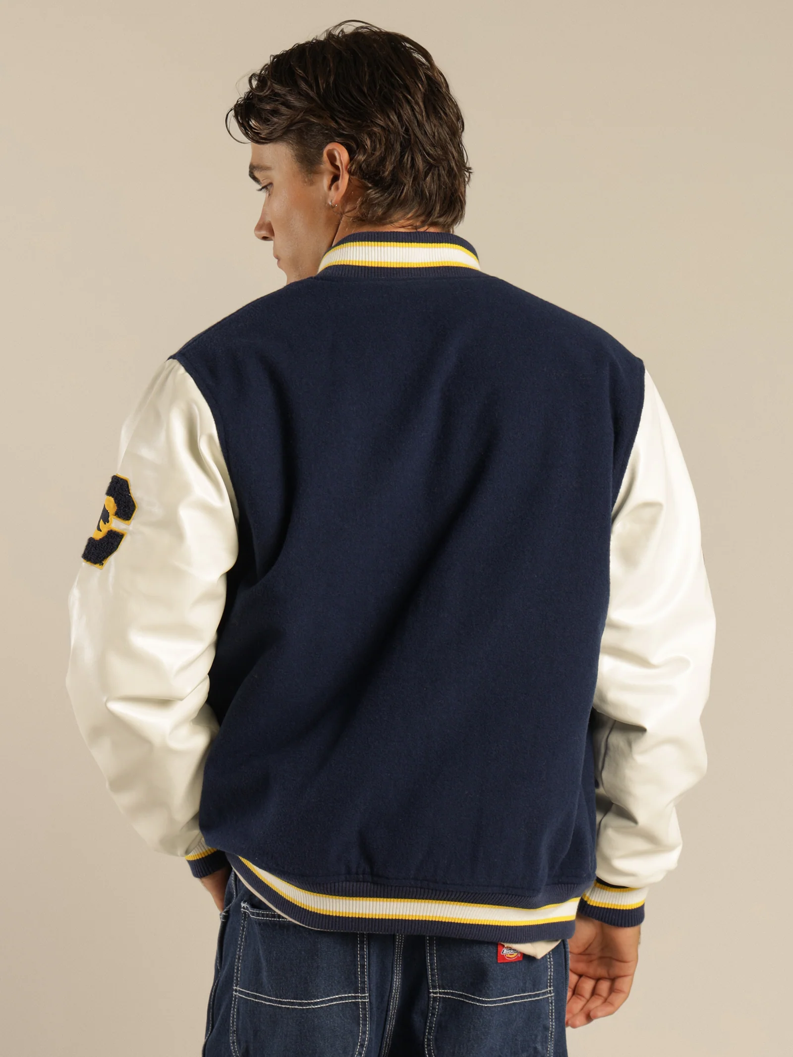 Two Tone Letterman Jacket - Image 9