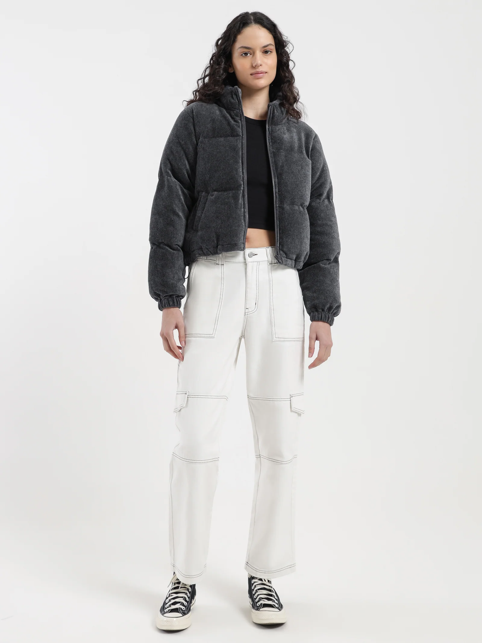 Tyler Cord Puffer Jacket - Image 4
