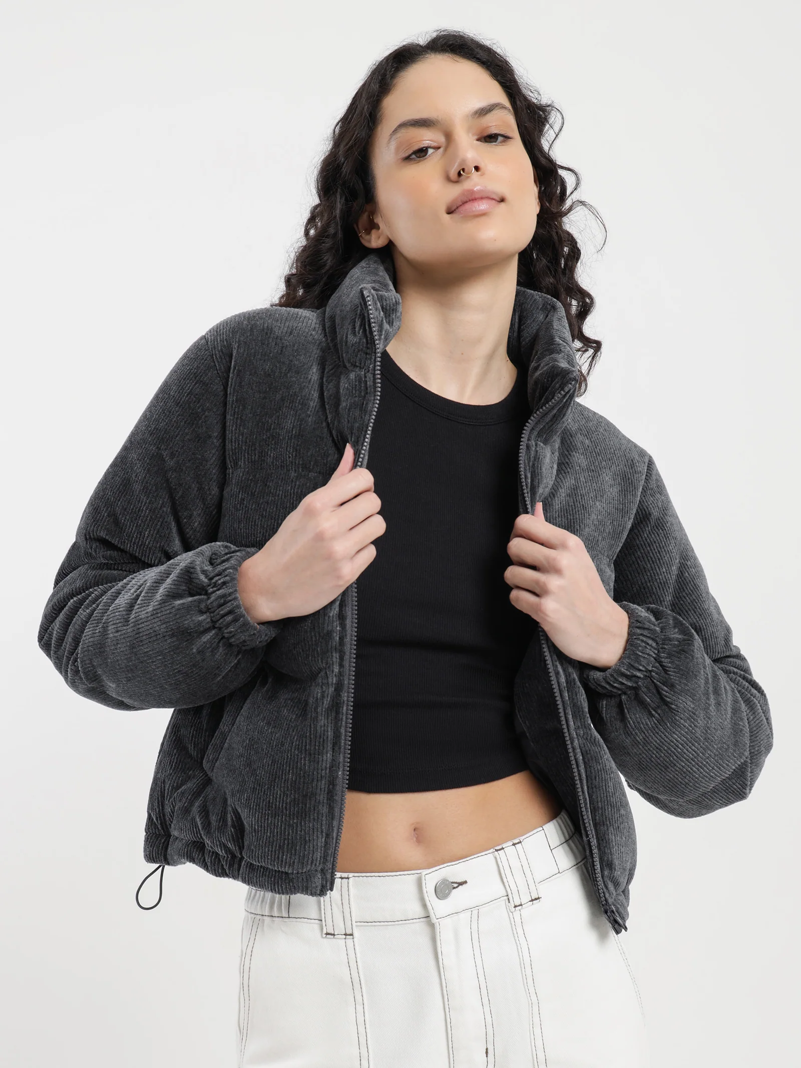 Tyler Cord Puffer Jacket - Image 5