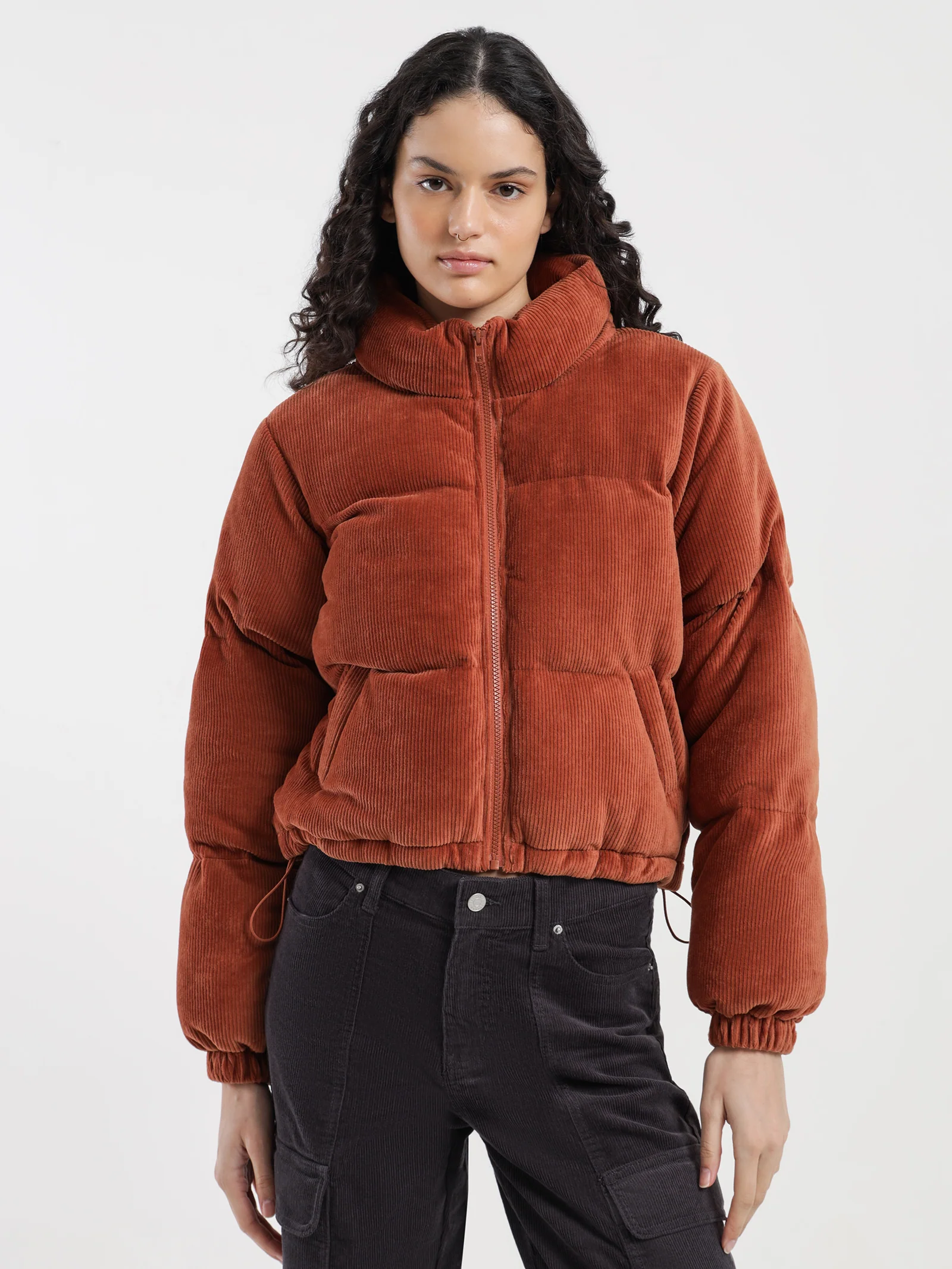 Tyler Cord Puffer Jacket - Image 2