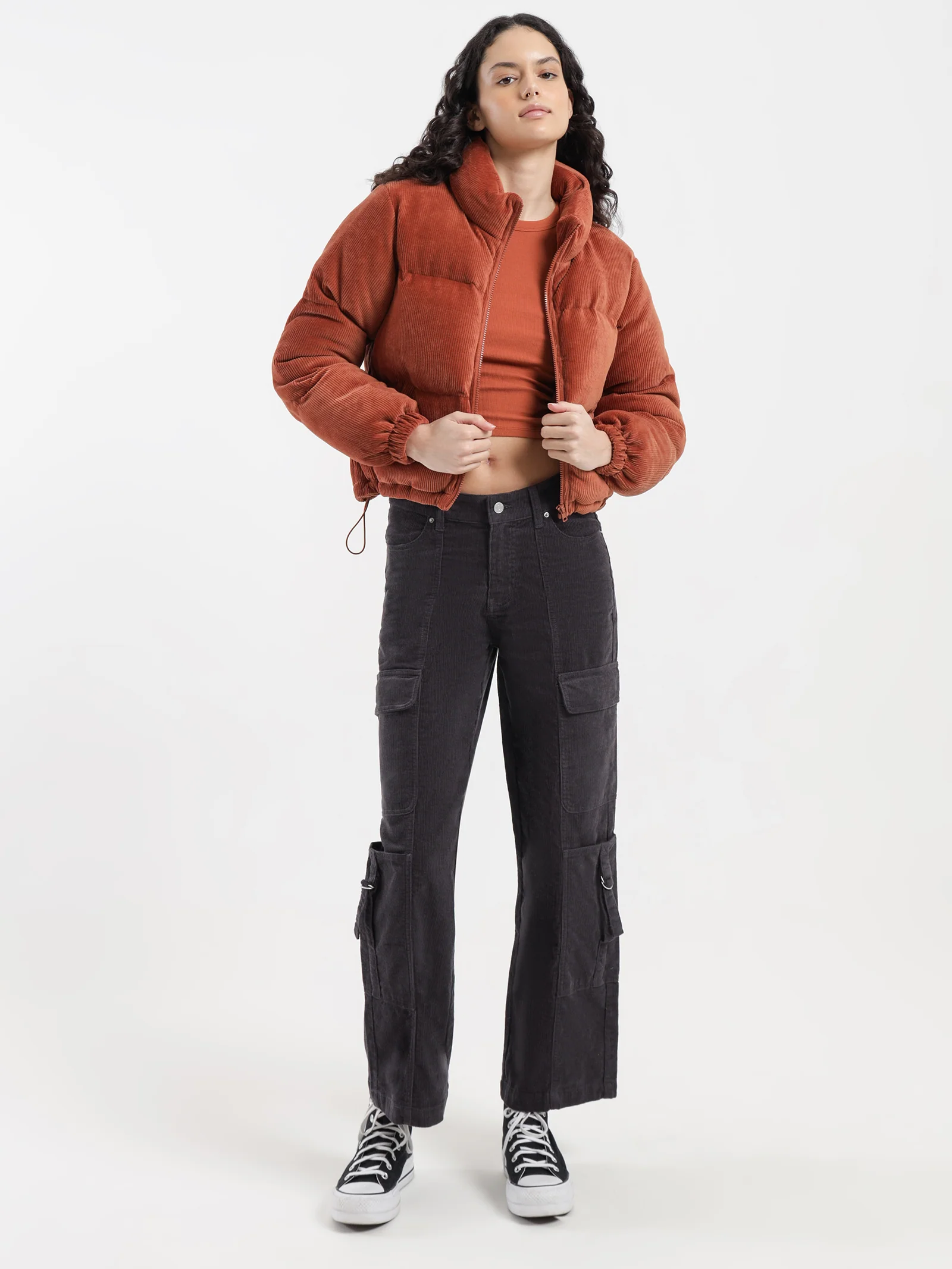 Tyler Cord Puffer Jacket - Image 4