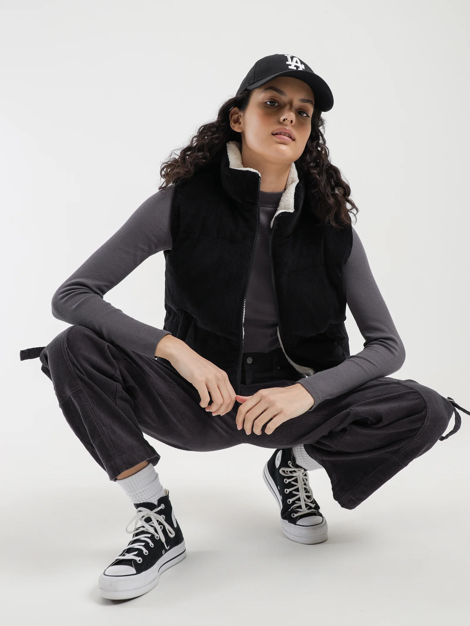 Tyler Cord Puffer Vest - Image 2