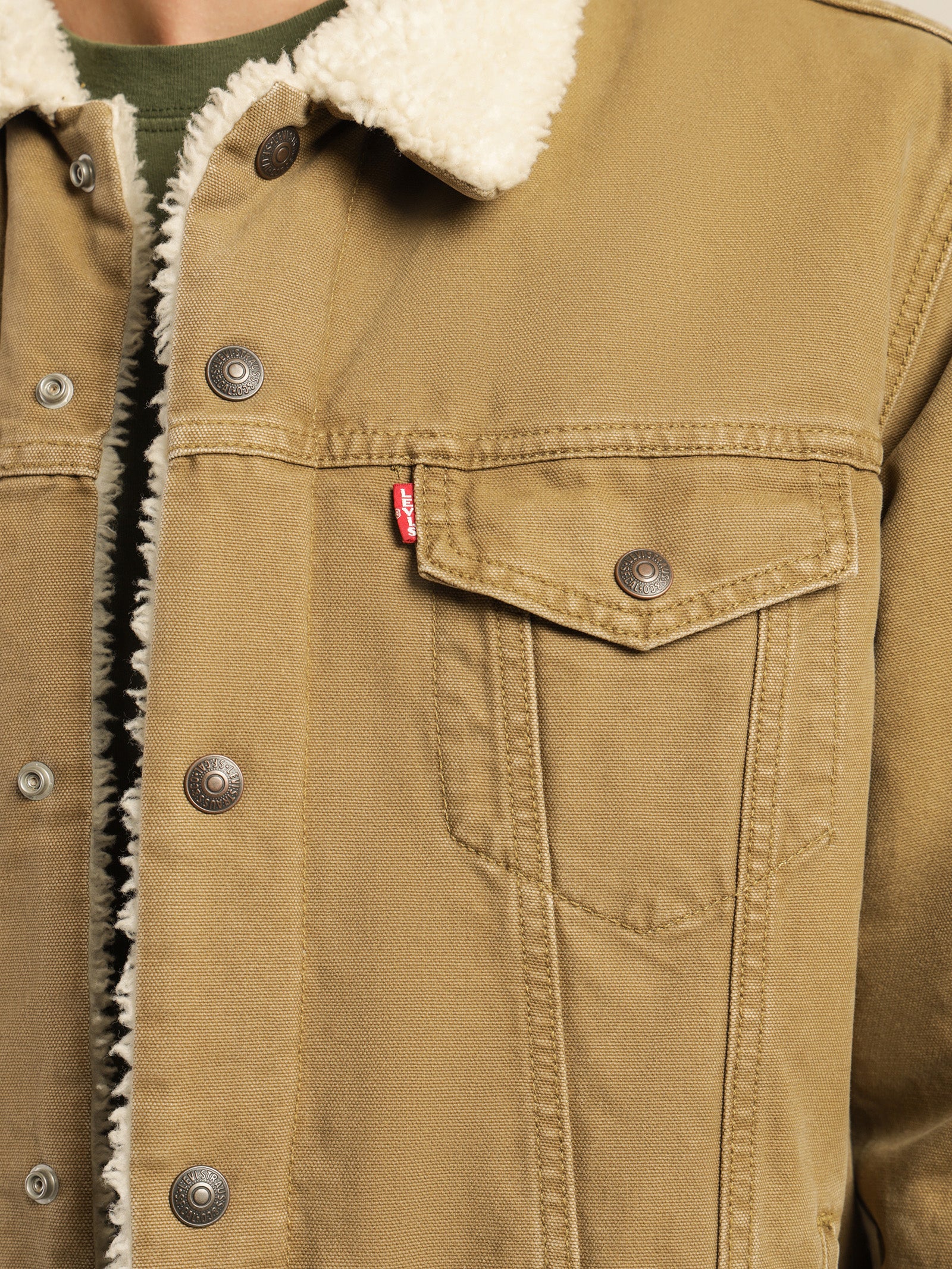 Type 3 Sherpa Lined Denim Trucker Jacket - Image 6