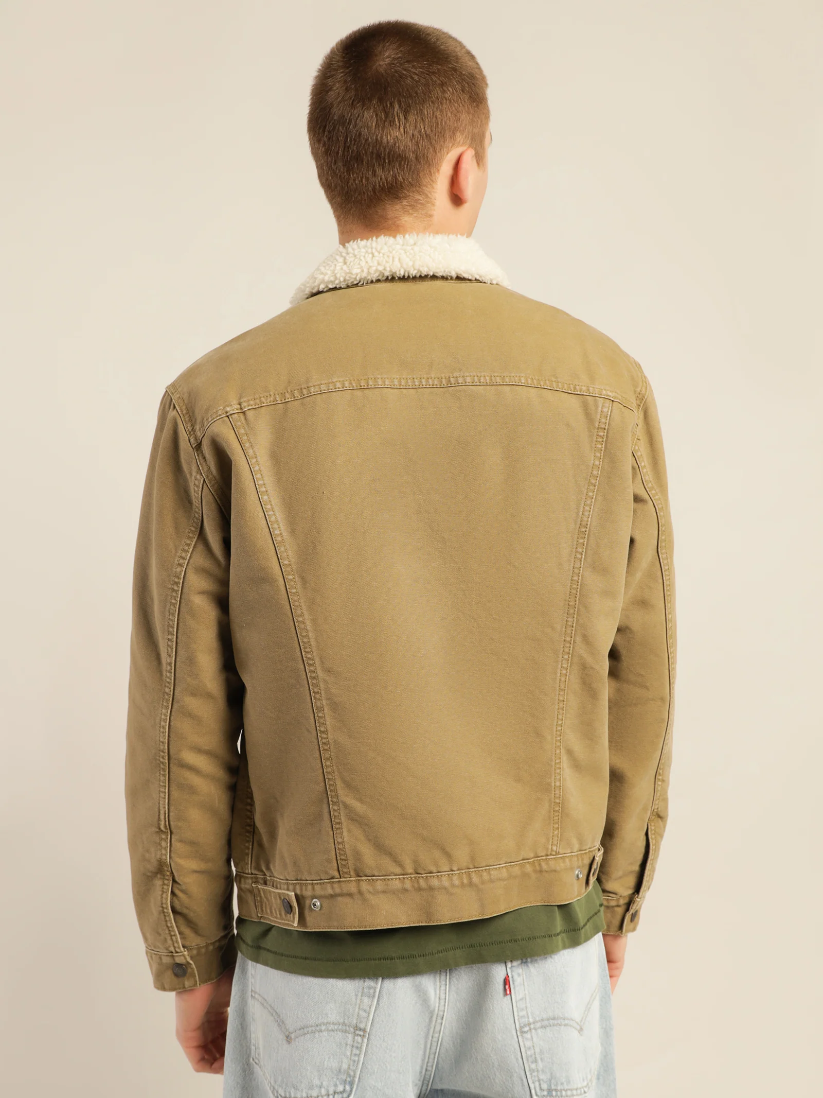 Type 3 Sherpa Lined Denim Trucker Jacket - Image 7