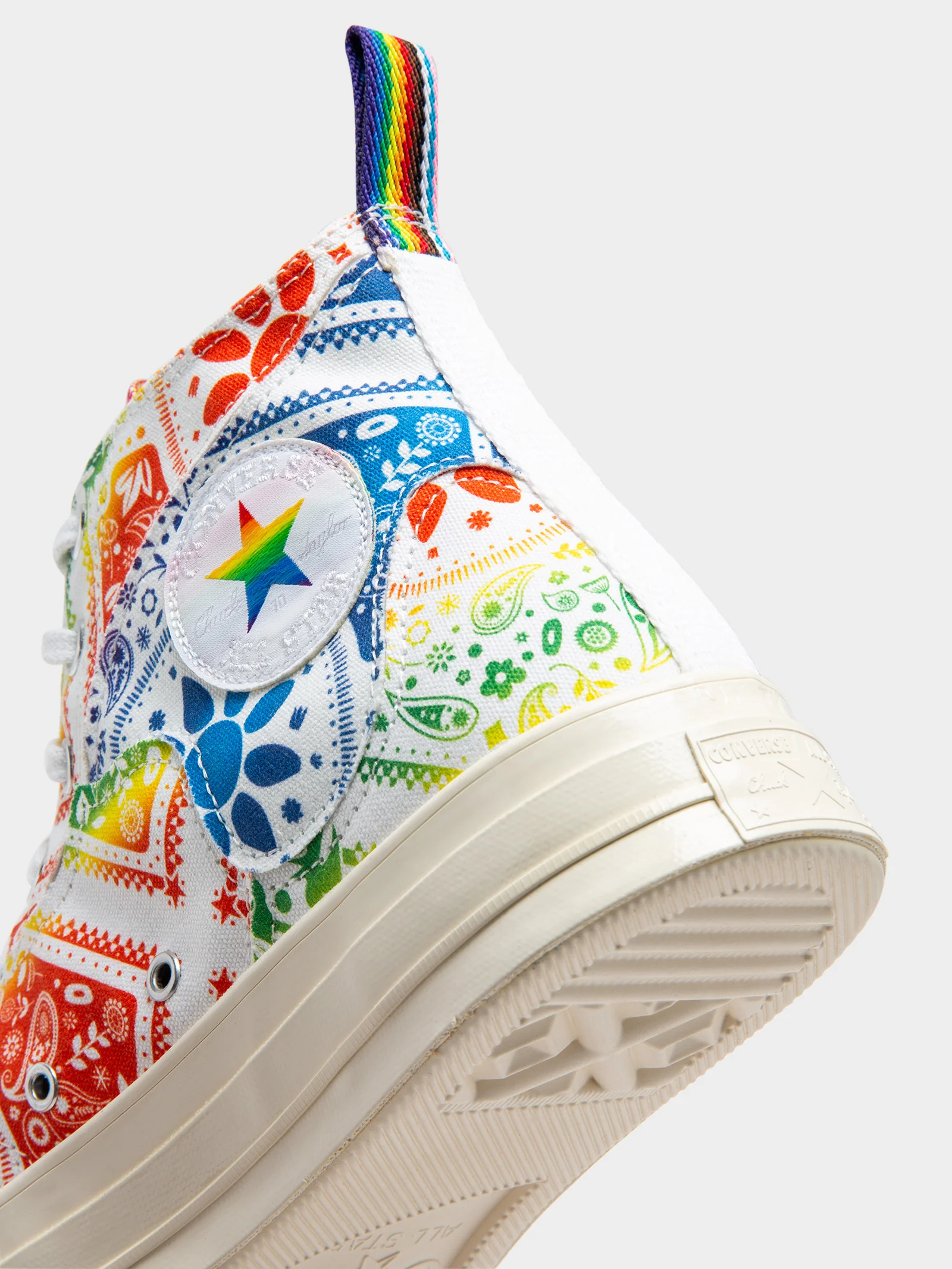 Unisex Chuck 70 Pride High-Top Sneakers - Image 6