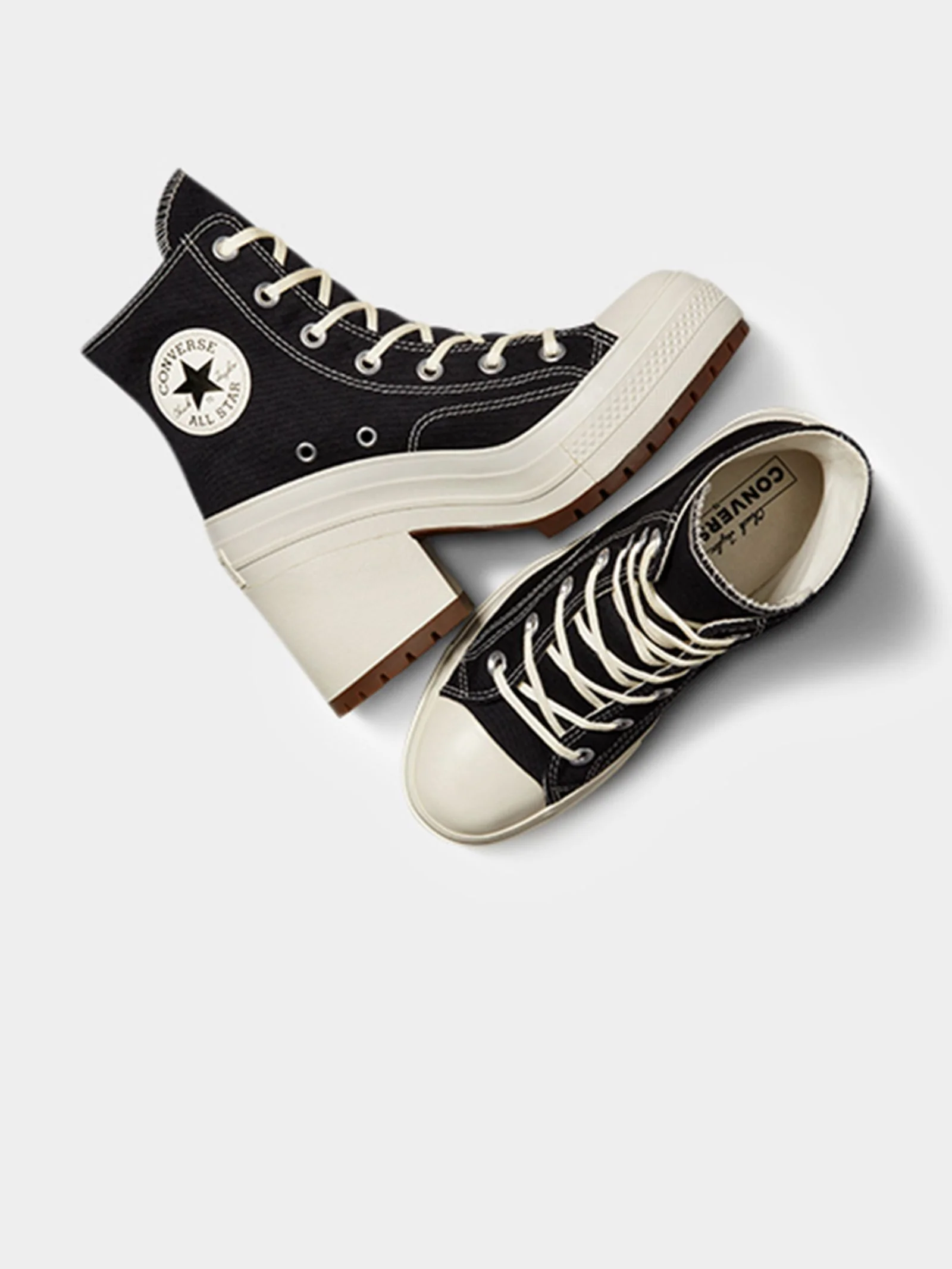 Womens Chuck Taylor 70 De Luxe Heel Sneakers - Image 5