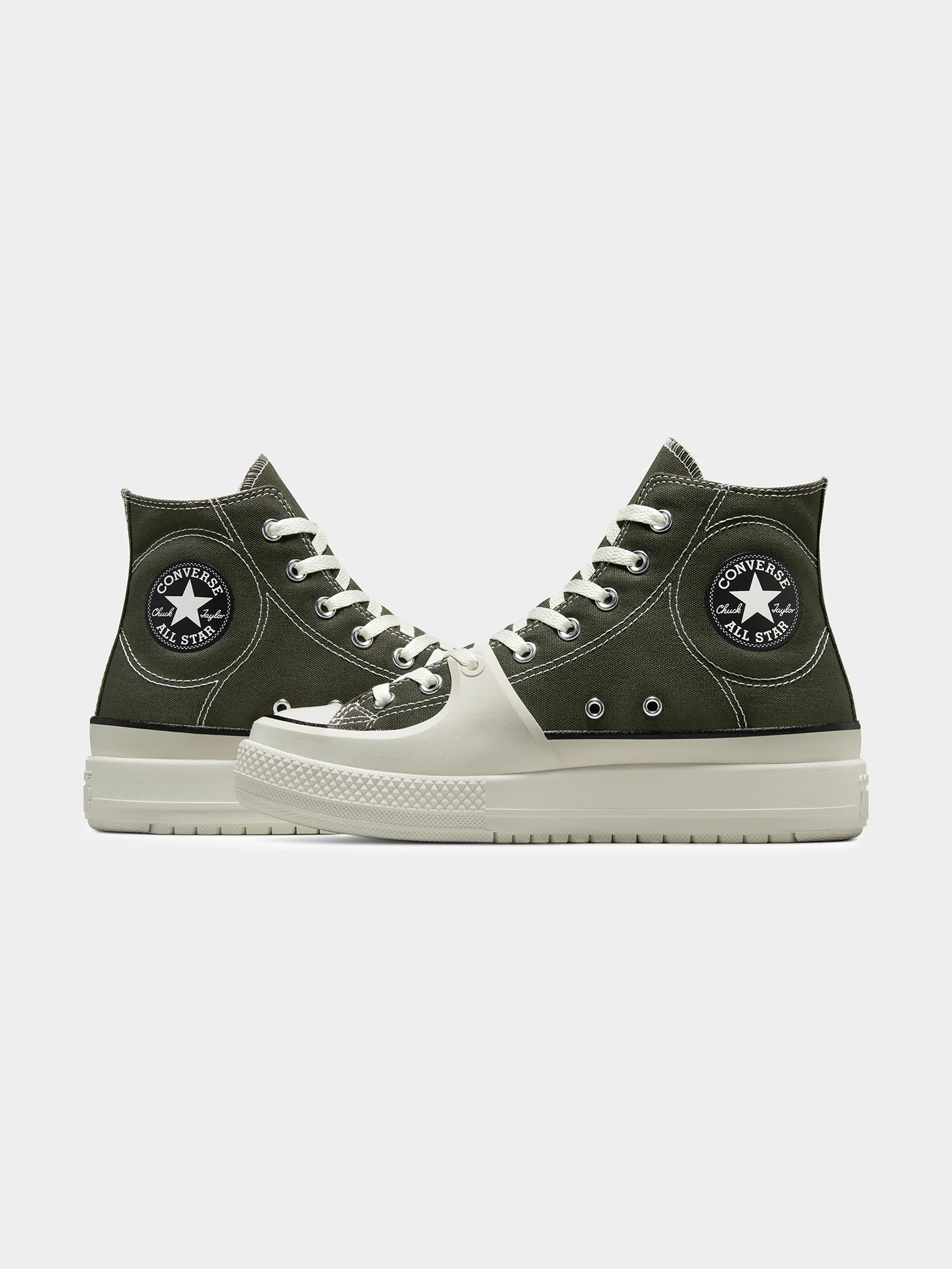 Unisex Chuck Taylor All Star Construct Deco Stitch High Top Sneakers - Image 3