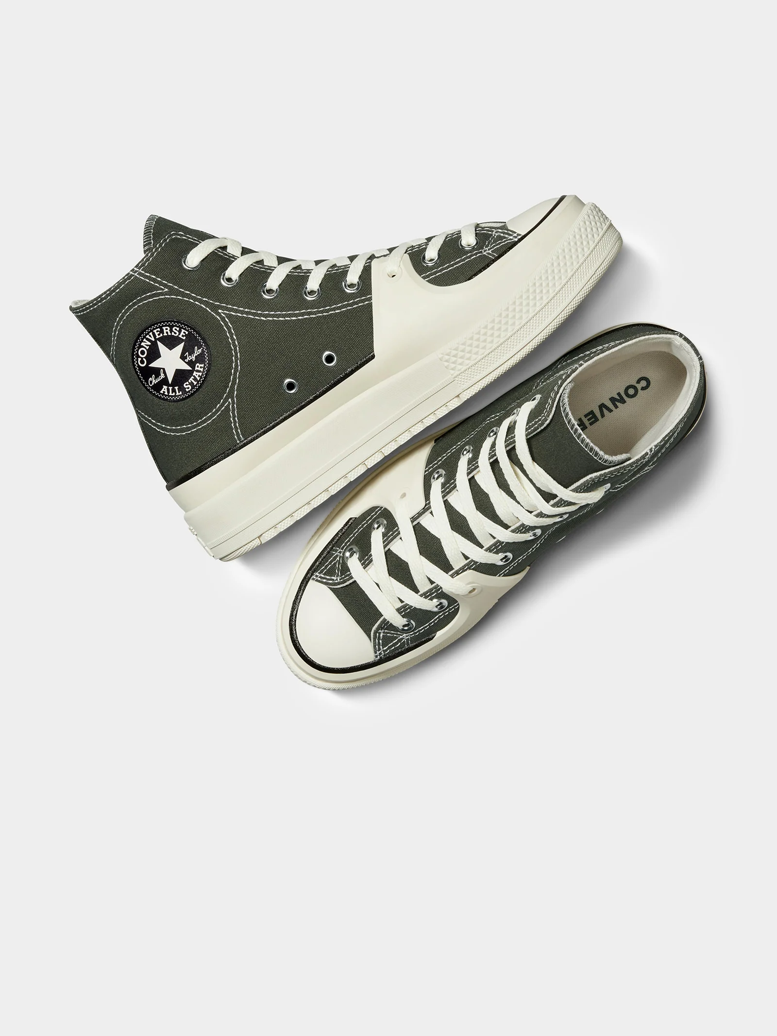 Unisex Chuck Taylor All Star Construct Deco Stitch High Top Sneakers - Image 4