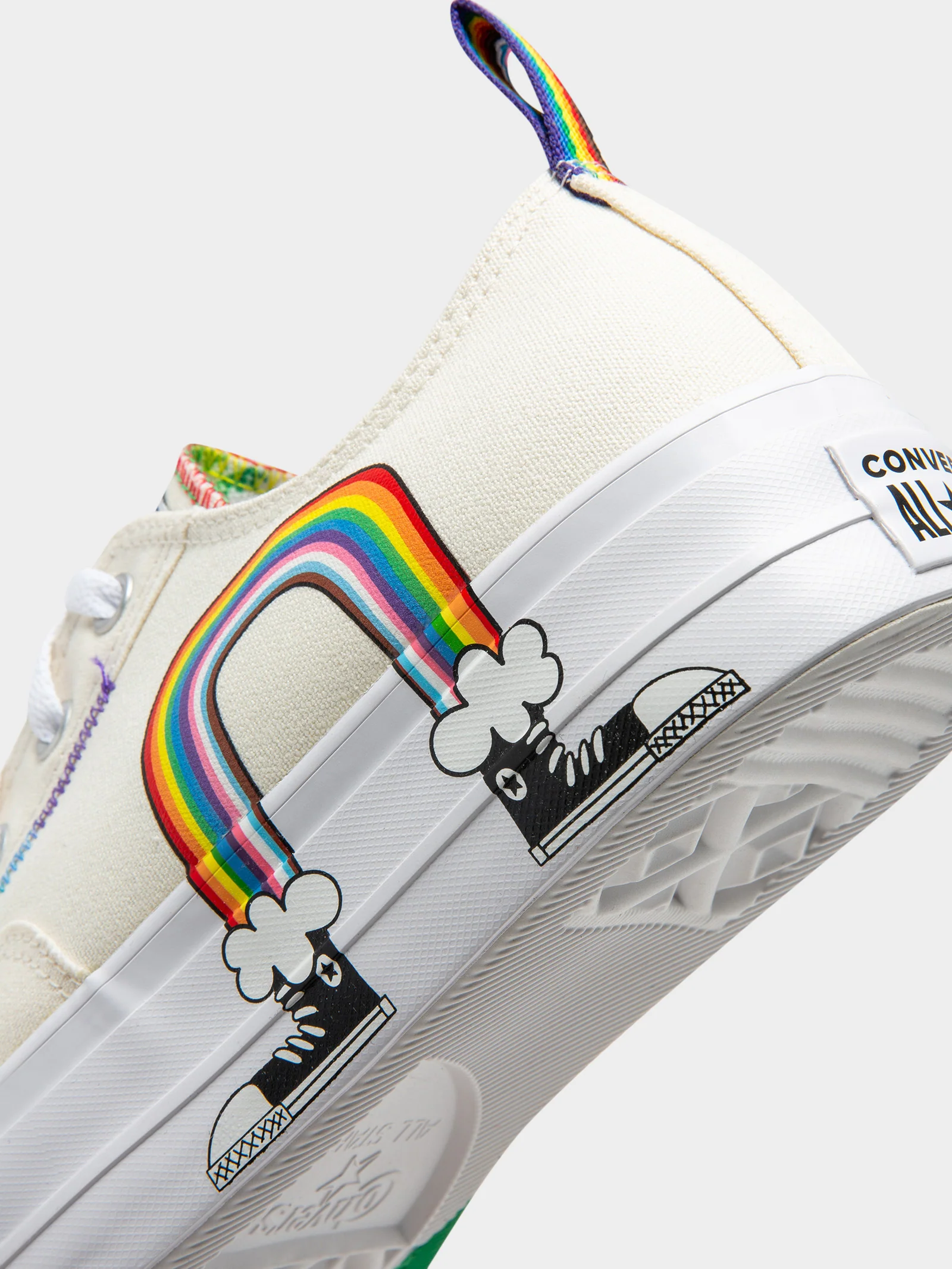Unisex Chuck Taylor All Star Pride Lift Low-Top Platform Sneakers - Image 3