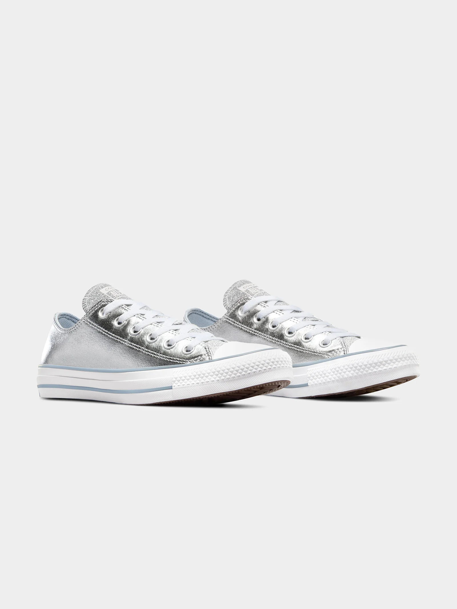 Womens Chuck Taylor All Star Sparkle Party Low Top Sneakers - Image 3