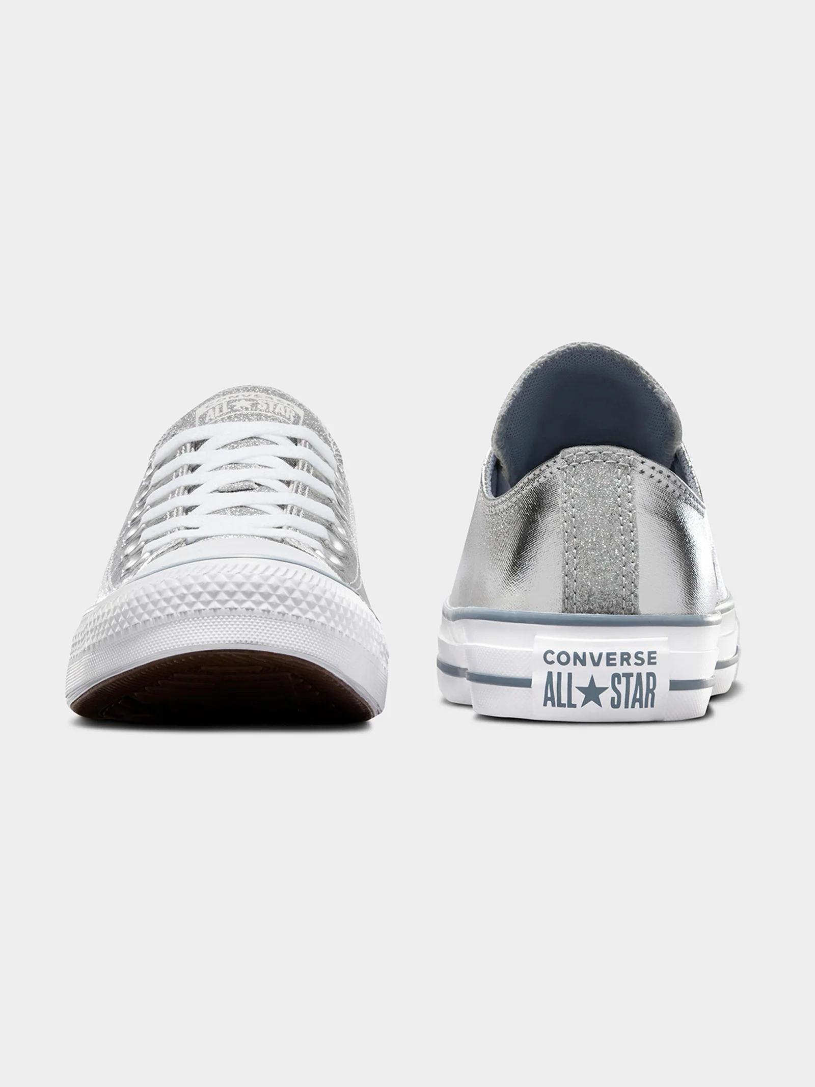 Womens Chuck Taylor All Star Sparkle Party Low Top Sneakers - Image 5