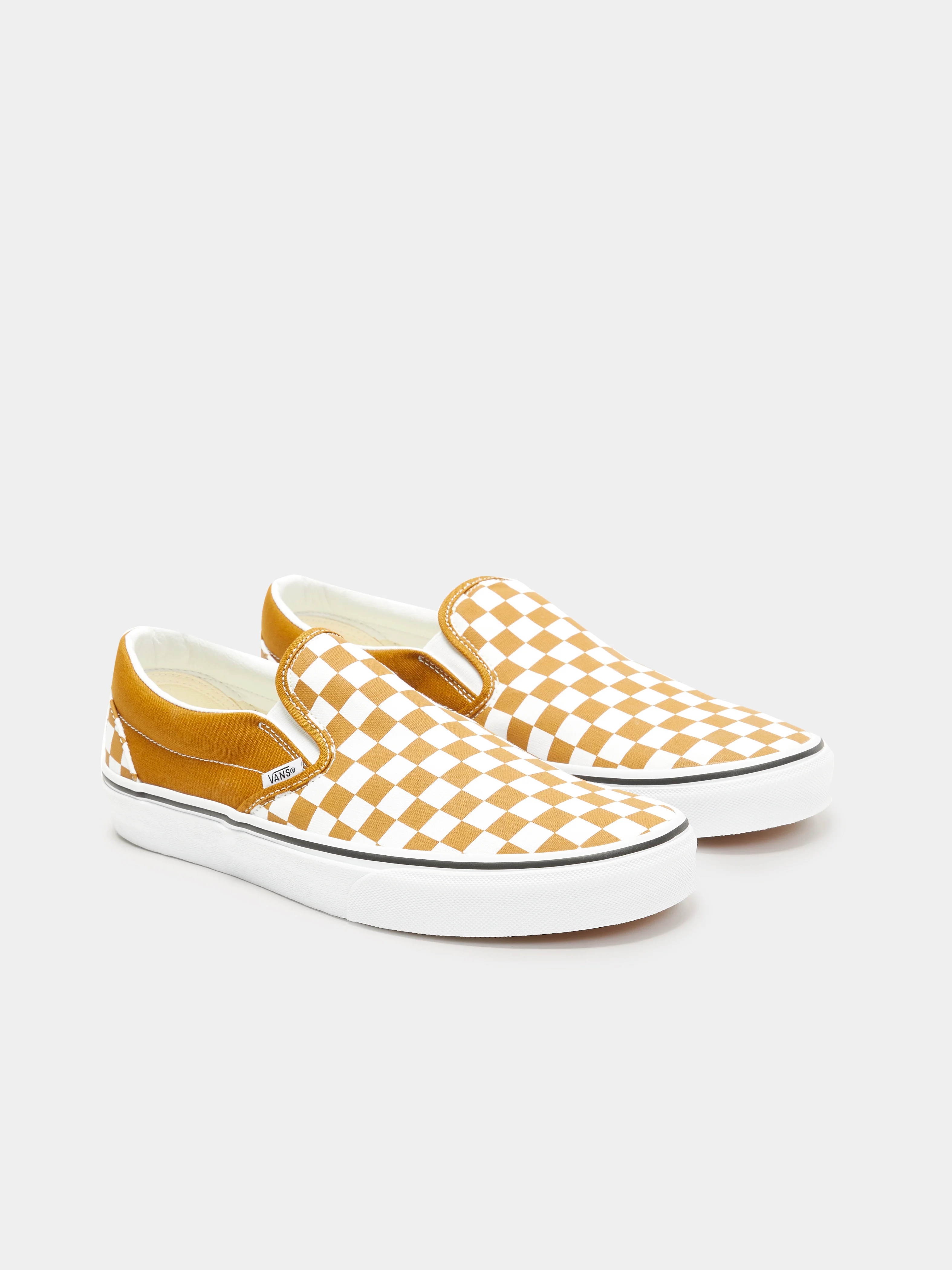 Unisex Color Theory Checkerboard Slip-On Sneakers - Image 2