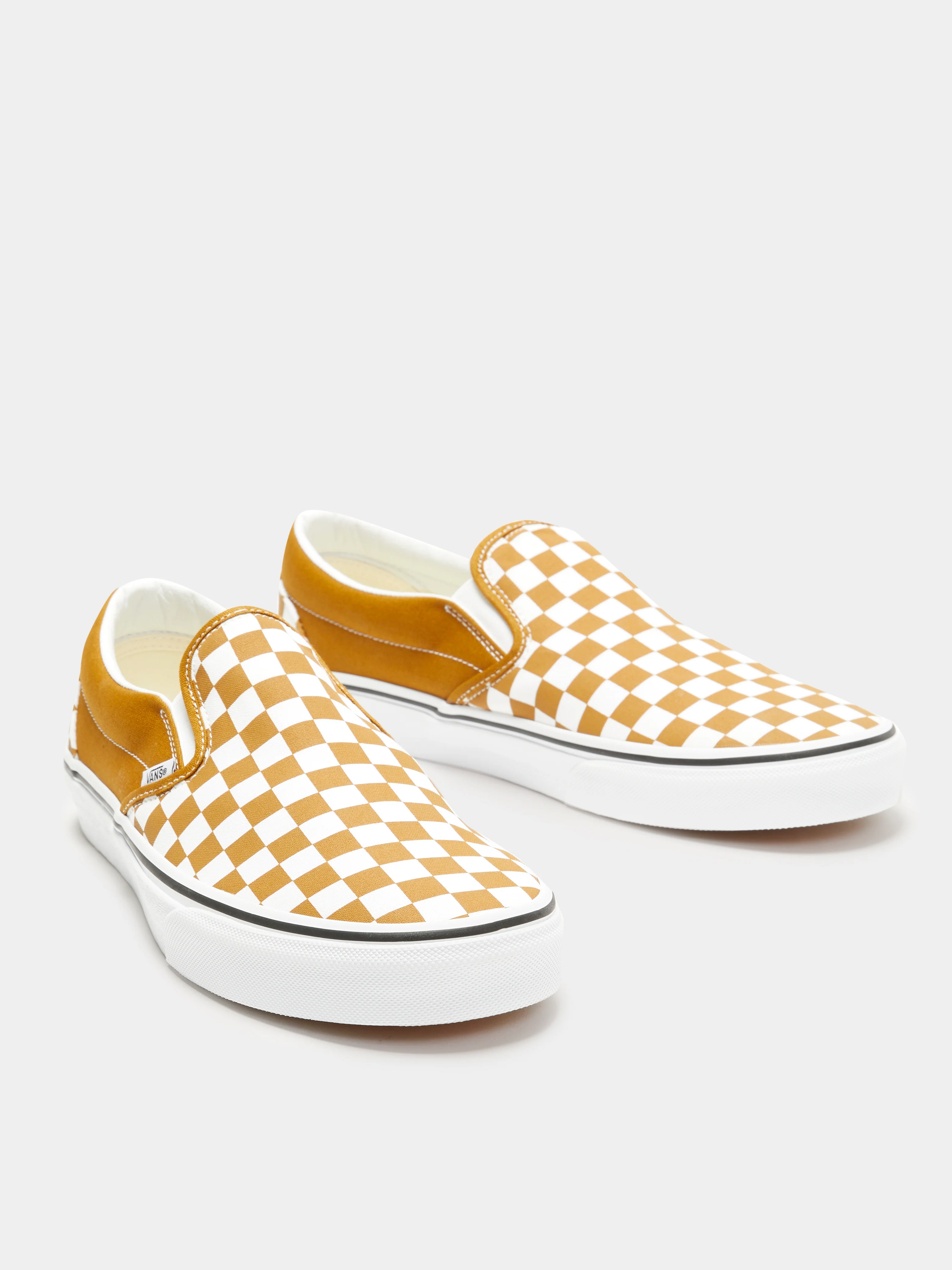 Unisex Color Theory Checkerboard Slip-On Sneakers - Image 4