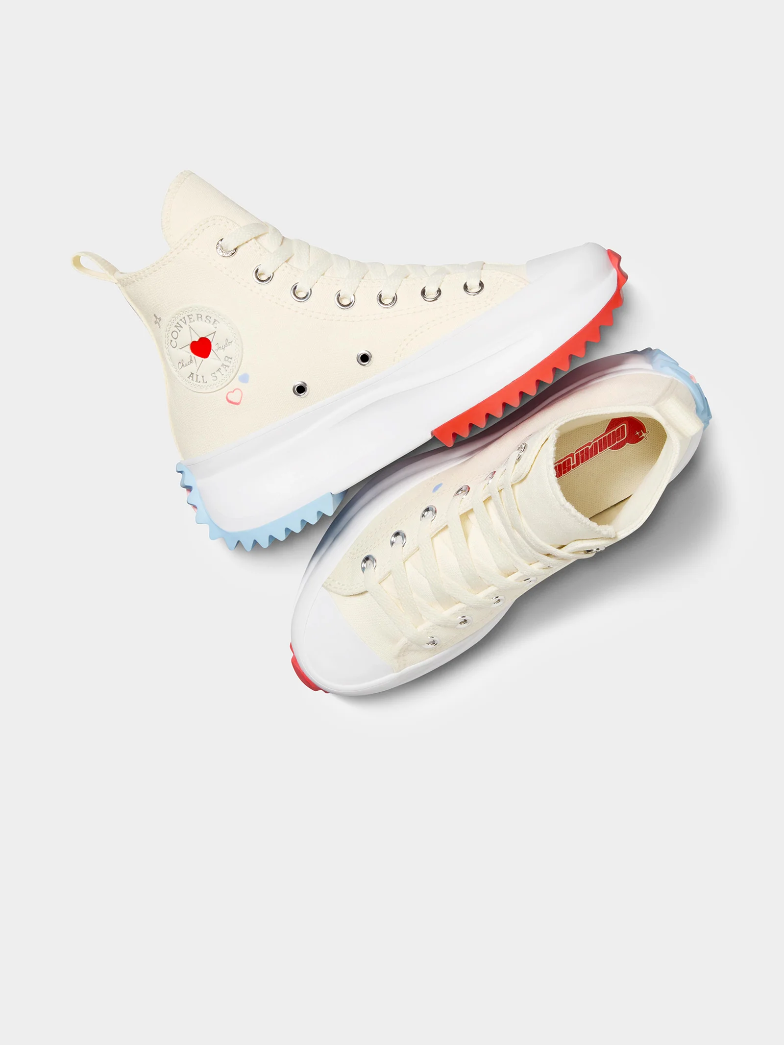 Unisex Converse Run Star Hike Y2K Heart High Top Sneakers - Image 8