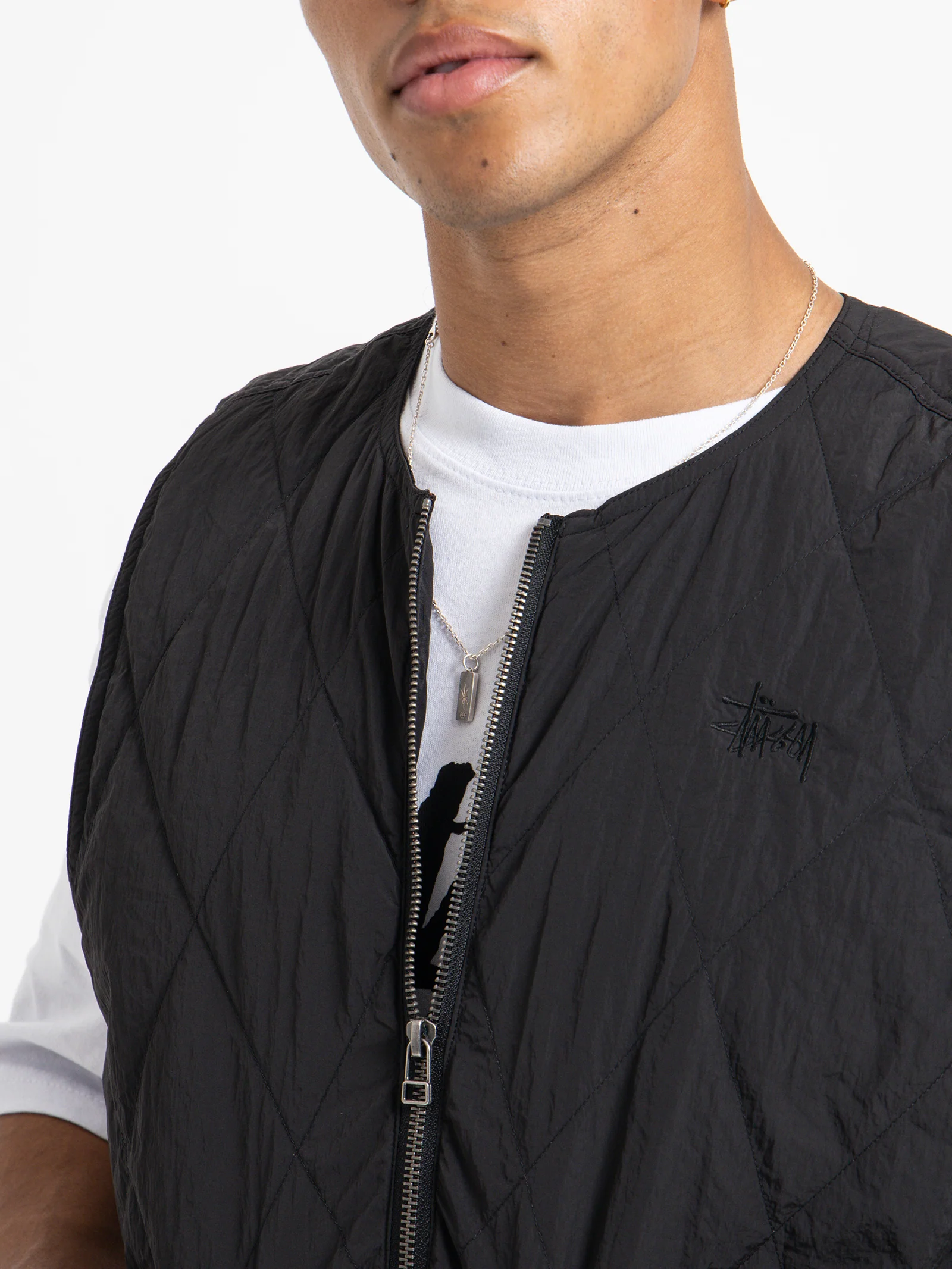 Unisex Diamond Quilted Vest - Image 3