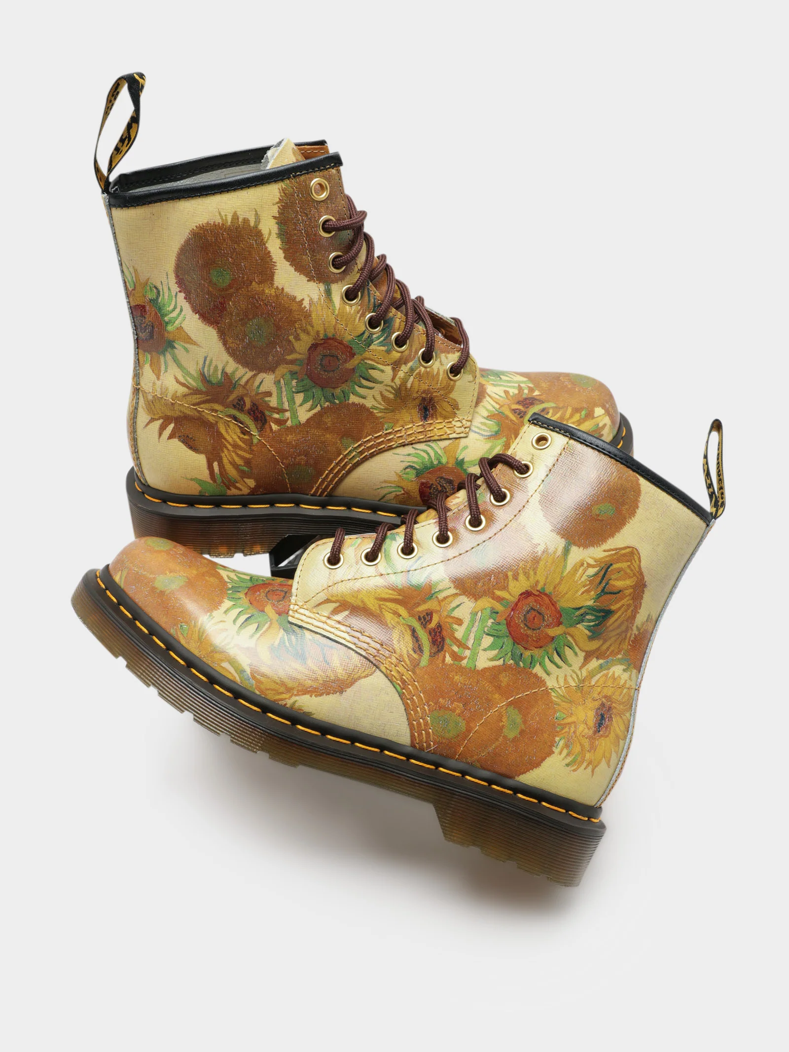 Unisex Dr Martens x National Gallery Gough Sunflower 1460 Boots - Image 2