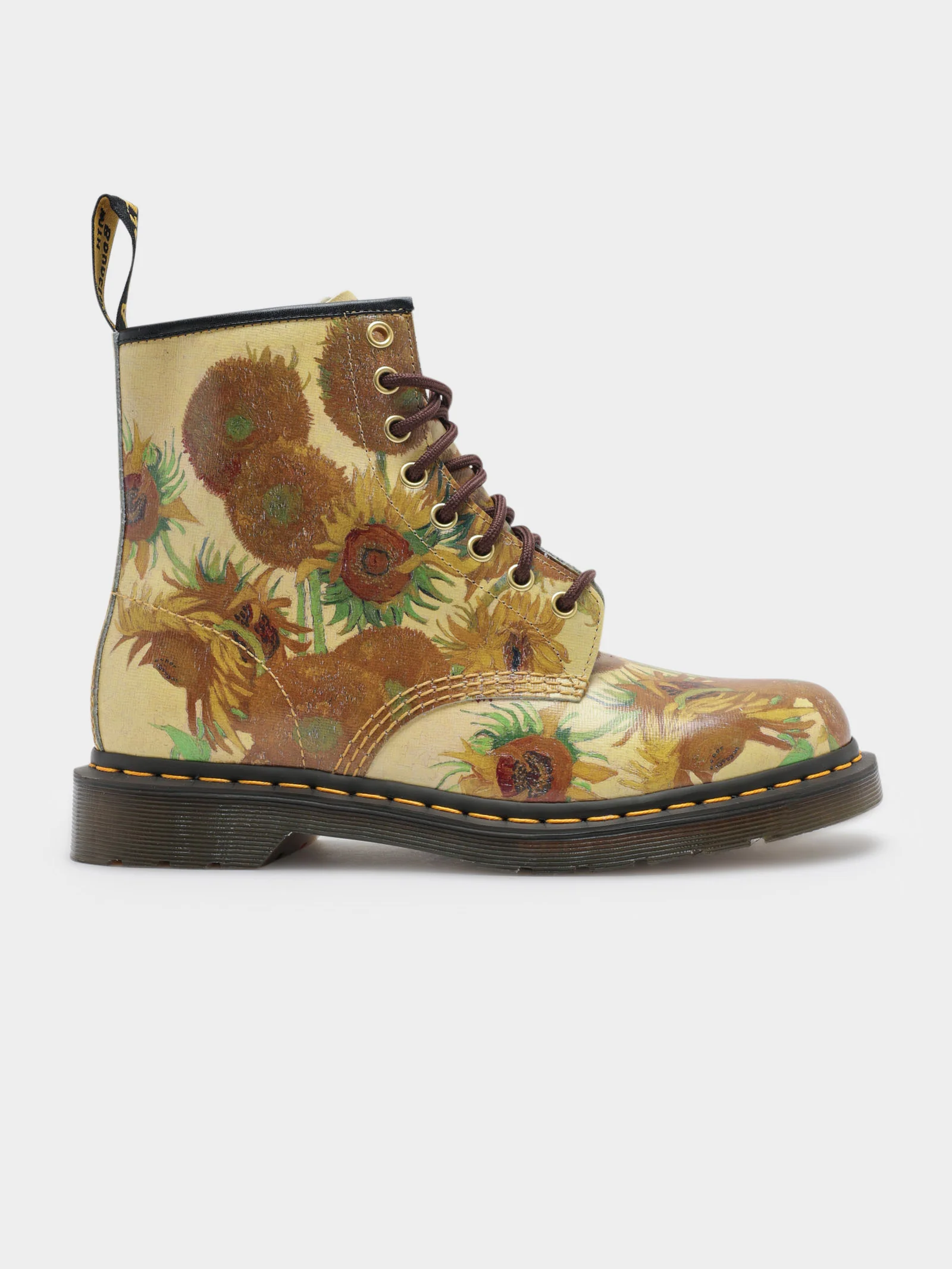 Unisex Dr Martens x National Gallery Gough Sunflower 1460 Boots - Image 3