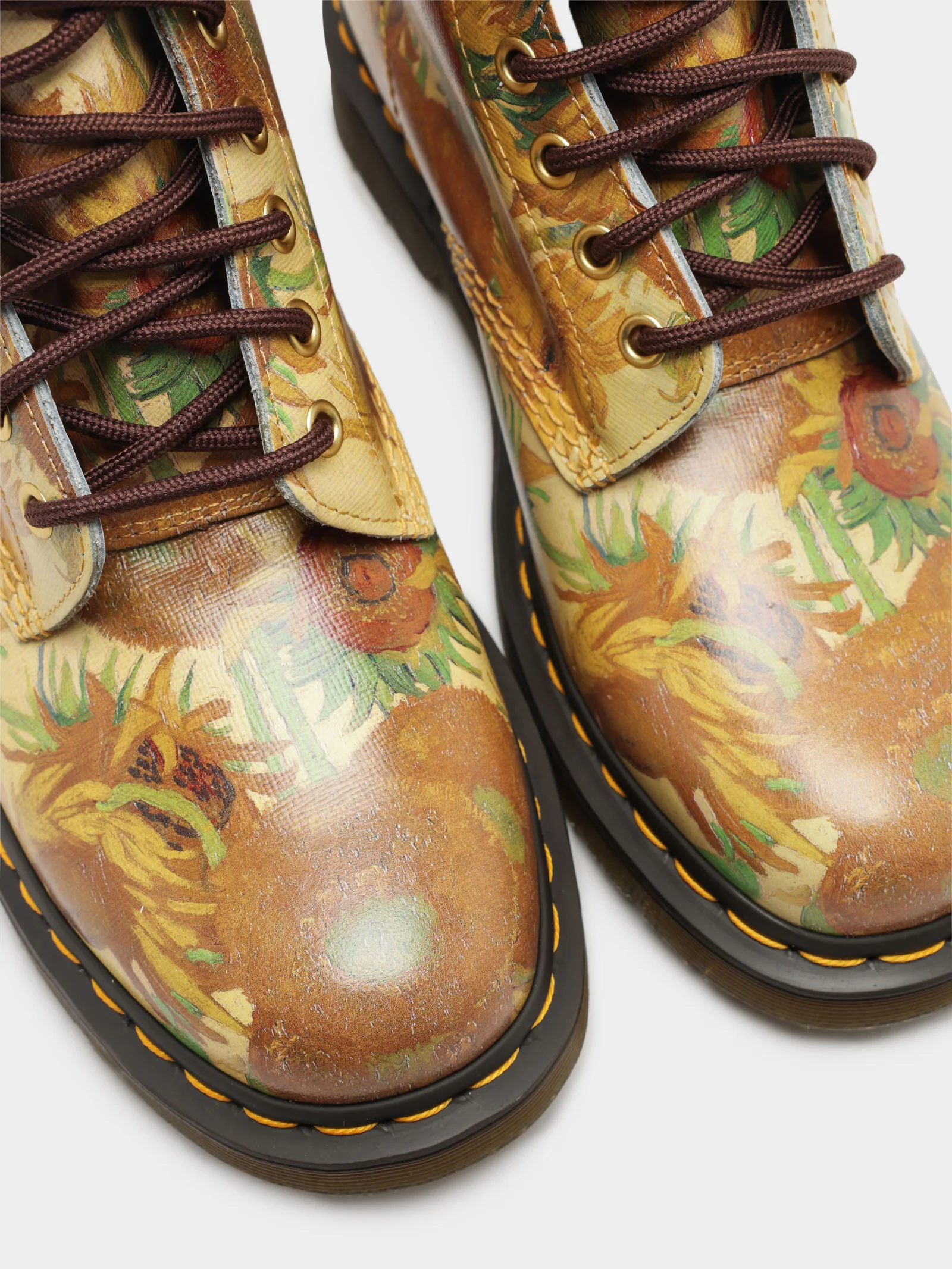 Unisex Dr Martens x National Gallery Gough Sunflower 1460 Boots - Image 4