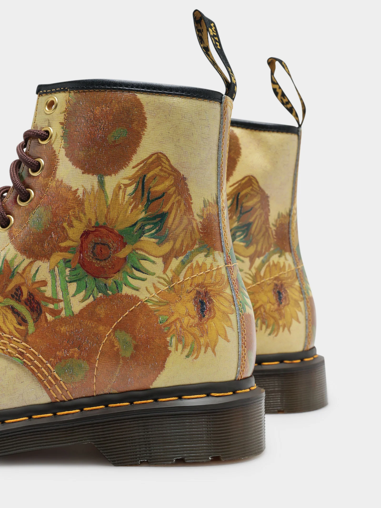 Unisex Dr Martens x National Gallery Gough Sunflower 1460 Boots - Image 6