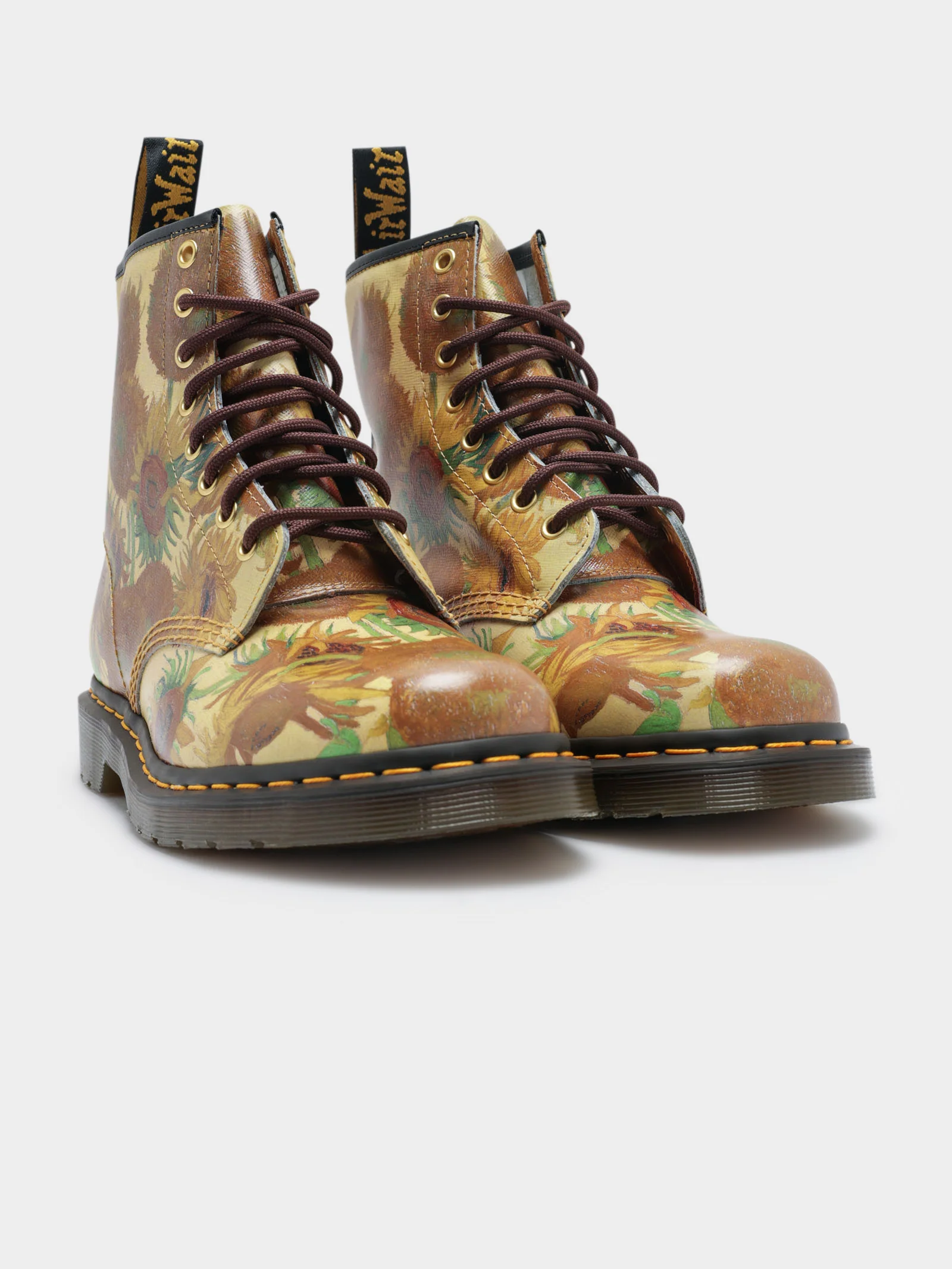 Unisex Dr Martens x National Gallery Gough Sunflower 1460 Boots - Image 7