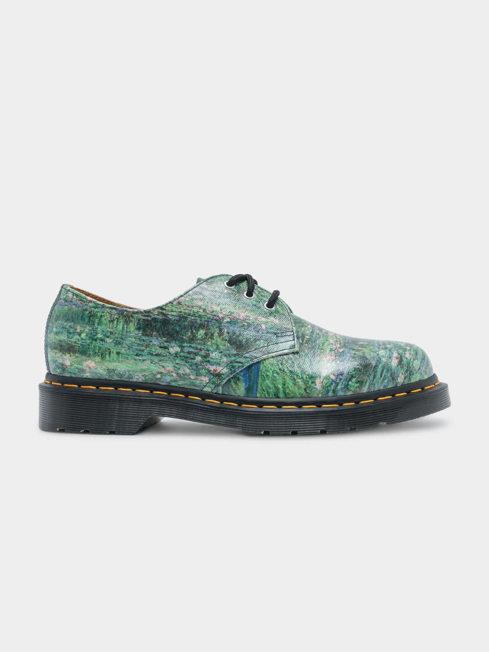 Unisex Dr Martens x National Gallery Monet Lily Pad 1460 Shoes - Image 3