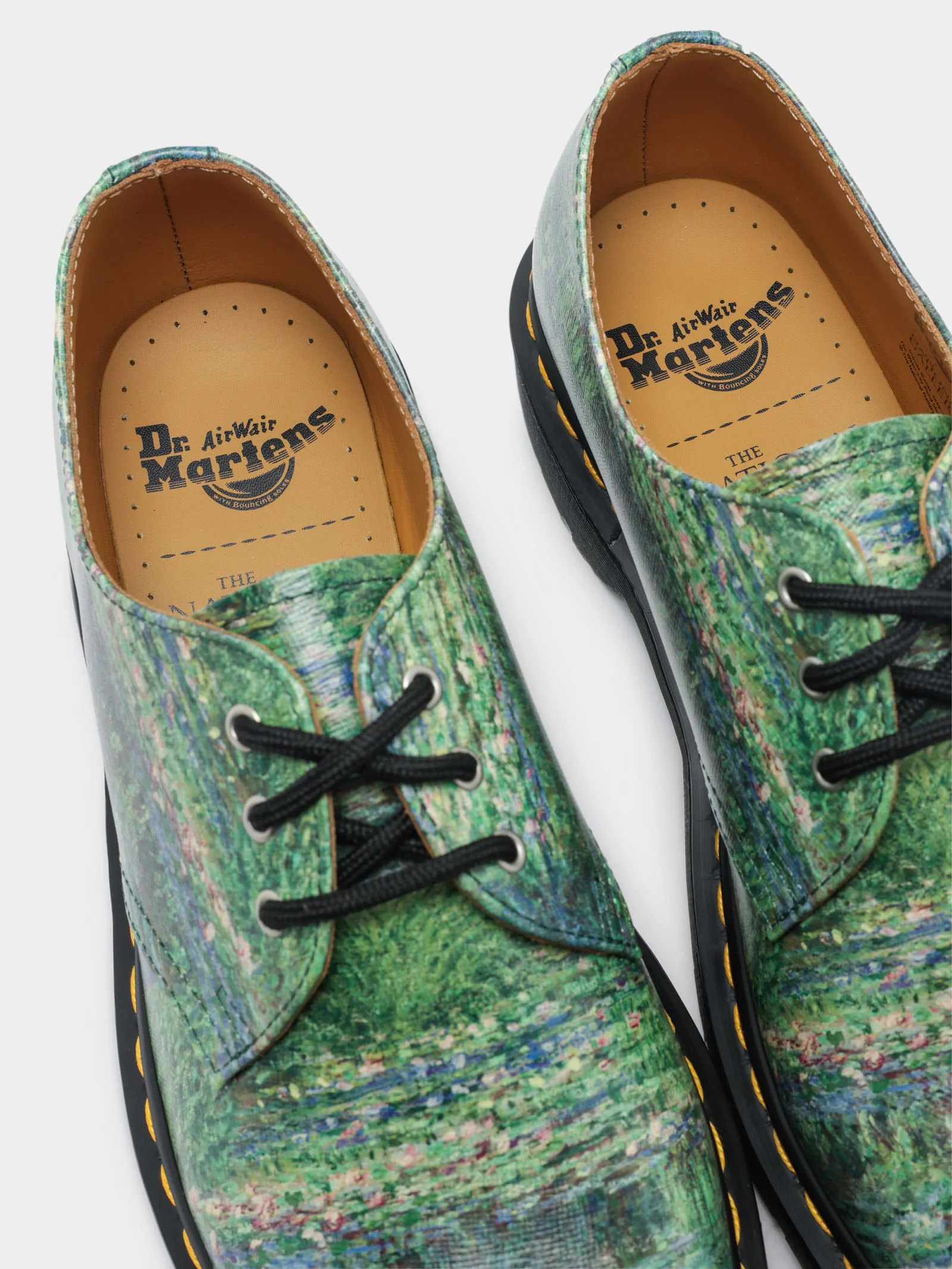 Unisex Dr Martens x National Gallery Monet Lily Pad 1460 Shoes - Image 4