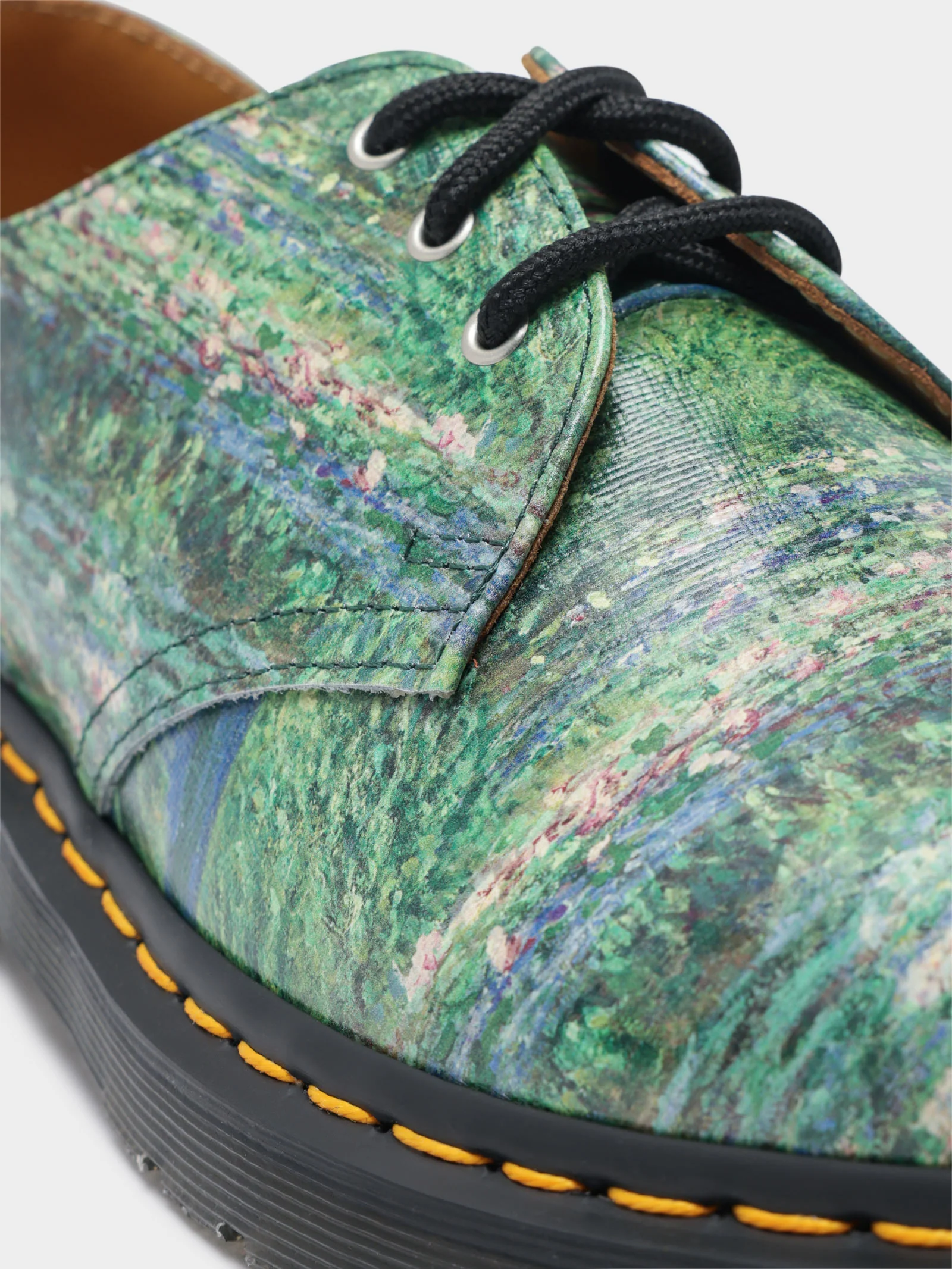 Unisex Dr Martens x National Gallery Monet Lily Pad 1460 Shoes - Image 5