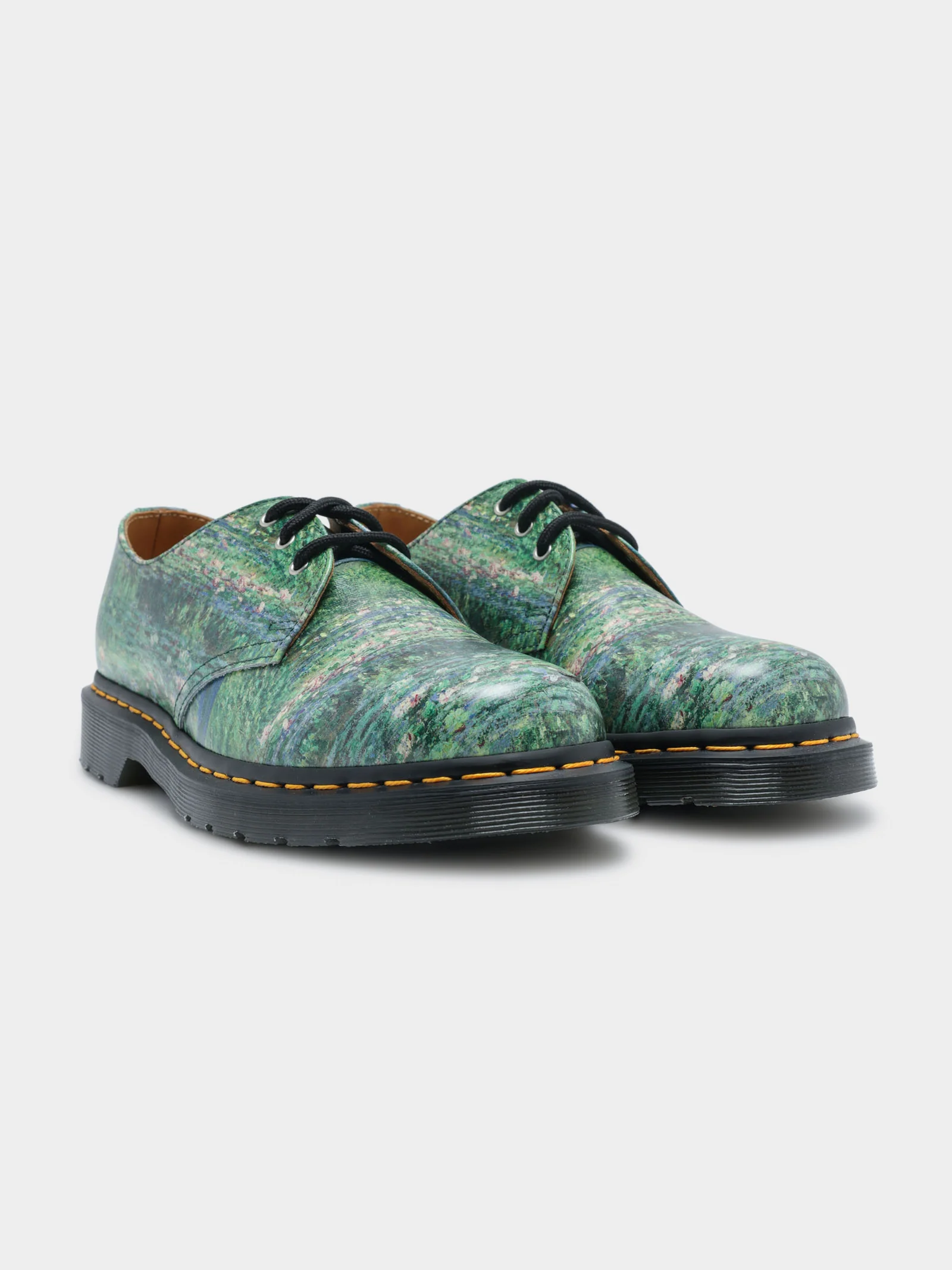 Unisex Dr Martens x National Gallery Monet Lily Pad 1460 Shoes - Image 7
