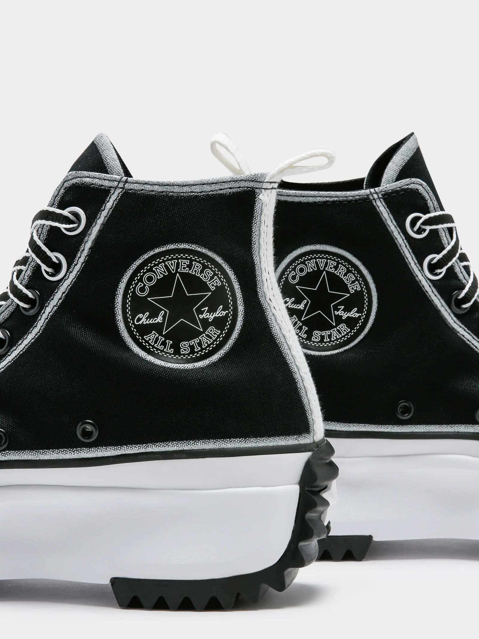 Unisex Run Star Hike Outline Sketch High Top Sneakers - Image 4