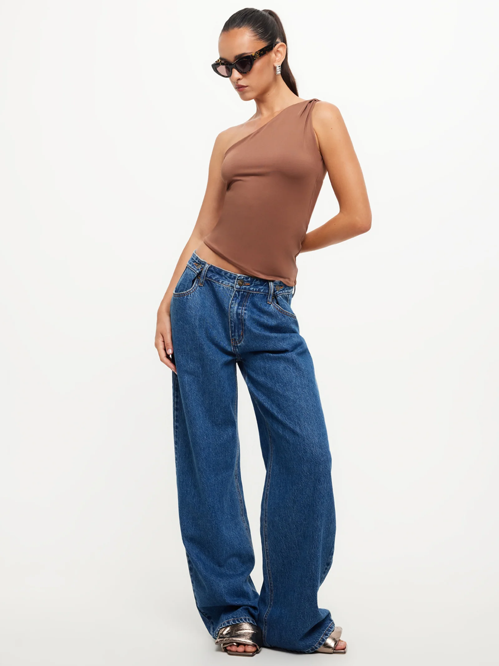 Unveiling One Shoulder Top - Image 2