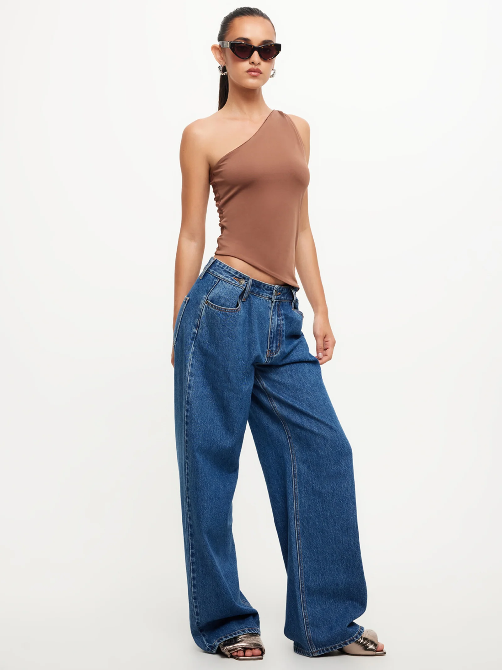 Unveiling One Shoulder Top - Image 3