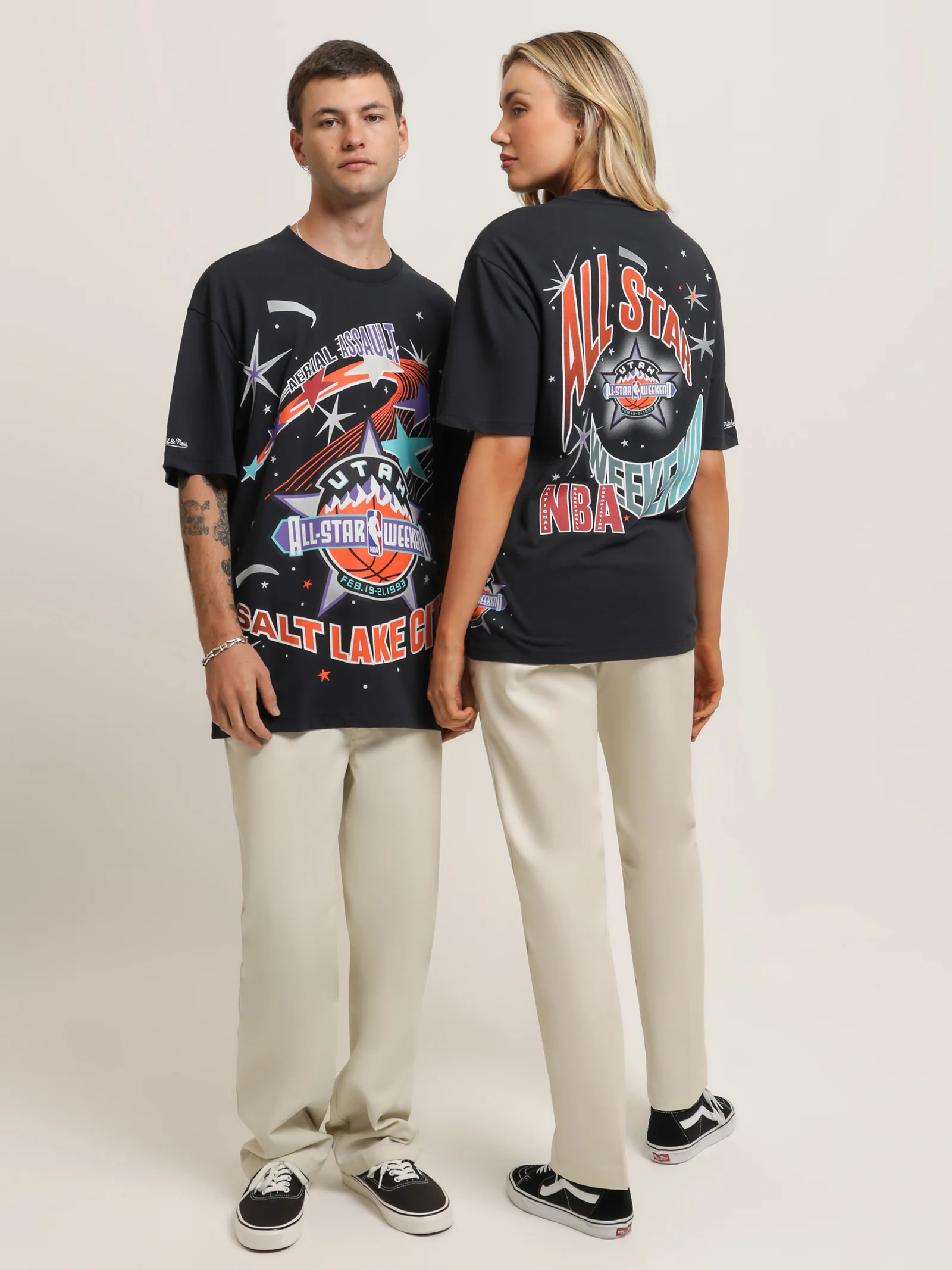 Utah All Star Weekend 1993 Burst T-Shirt - Image 2