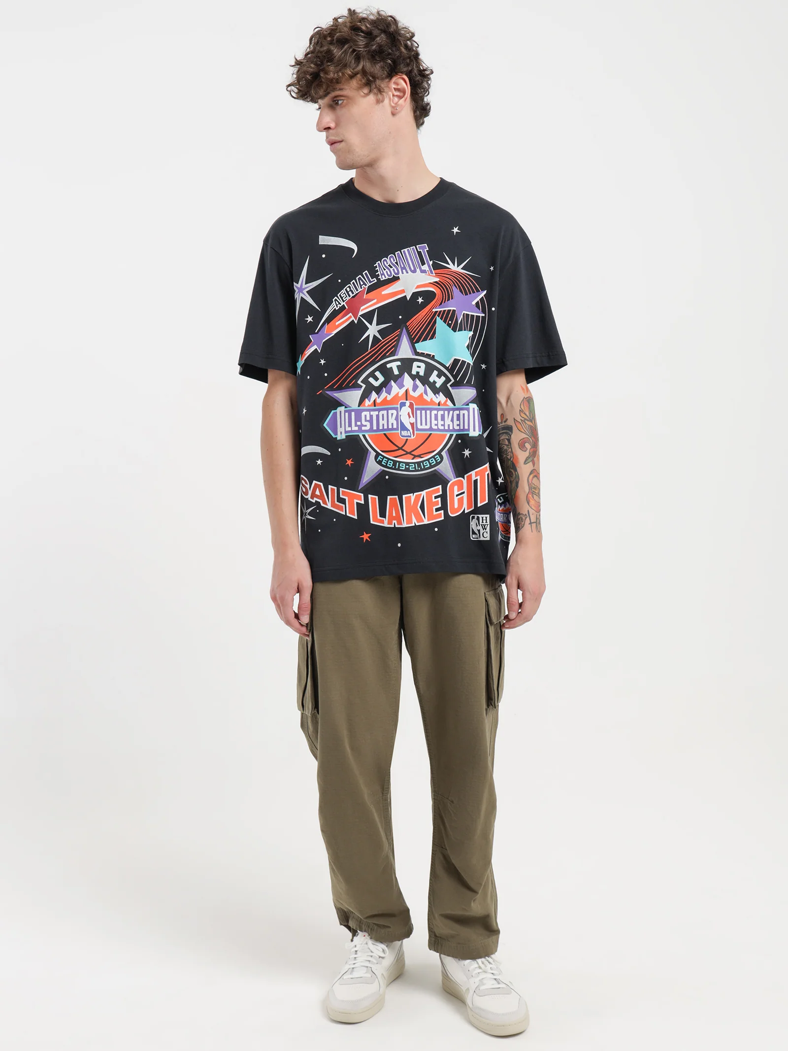 Utah All Star Weekend 1993 Burst T-Shirt - Image 6