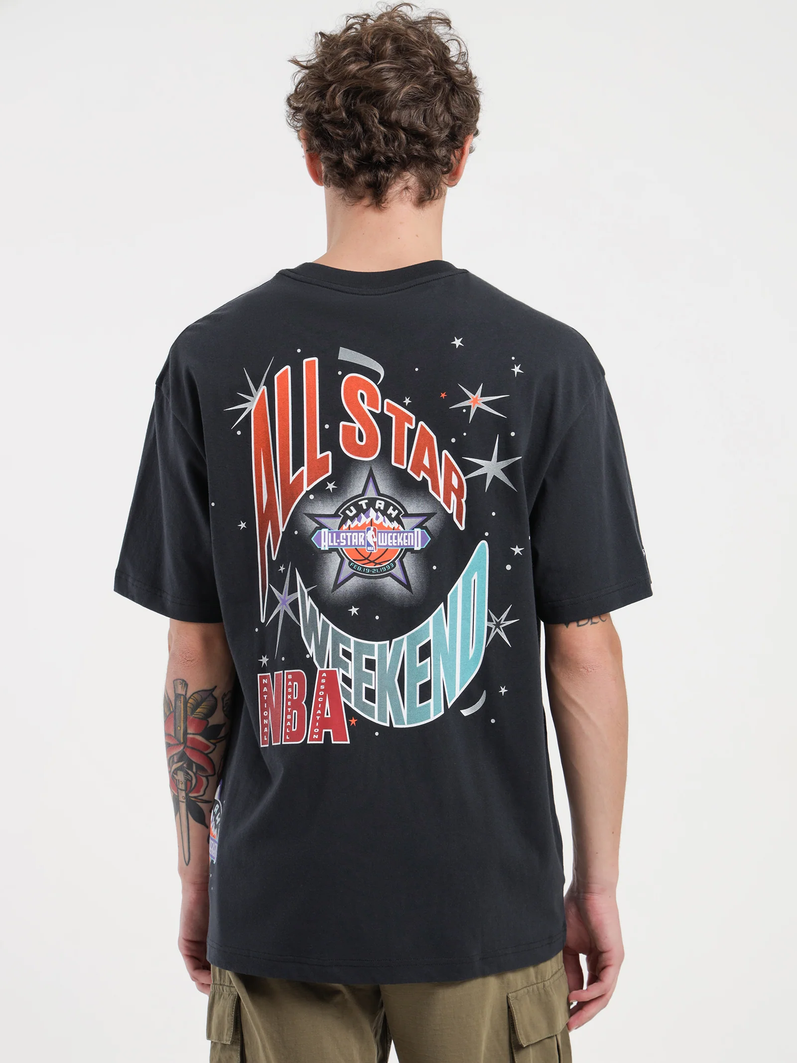 Utah All Star Weekend 1993 Burst T-Shirt - Image 7