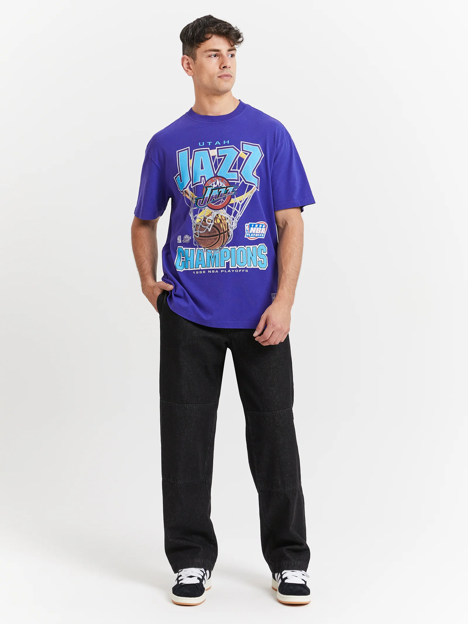 Utah Jazz Nothing But Net T-Shirt - Image 2