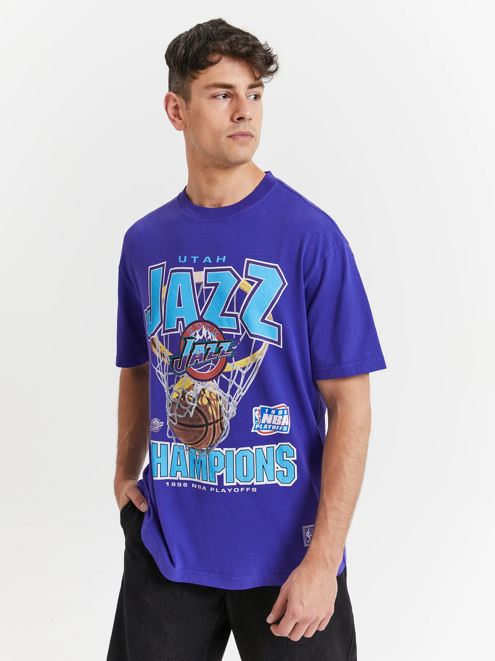 Utah Jazz Nothing But Net T-Shirt - Image 3