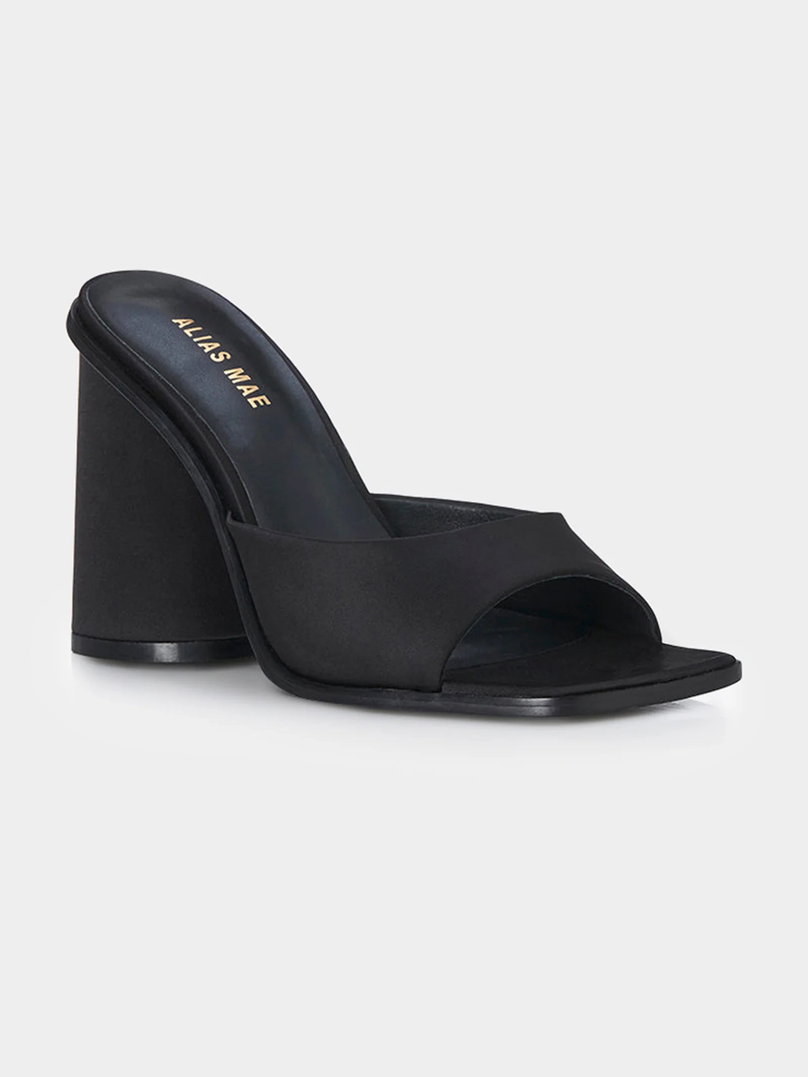 Valli Satin Mule Heels - Image 2