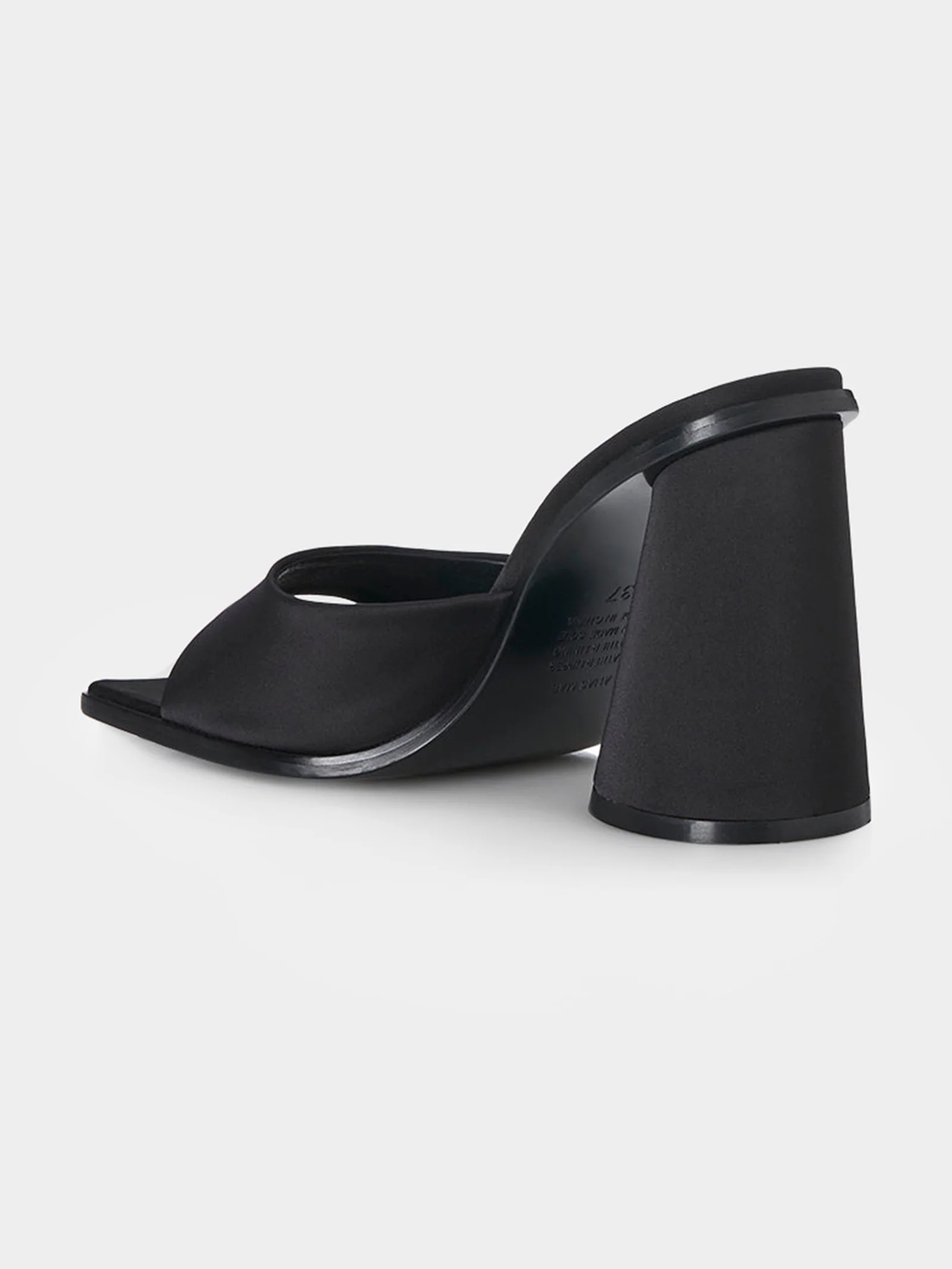 Valli Satin Mule Heels - Image 3