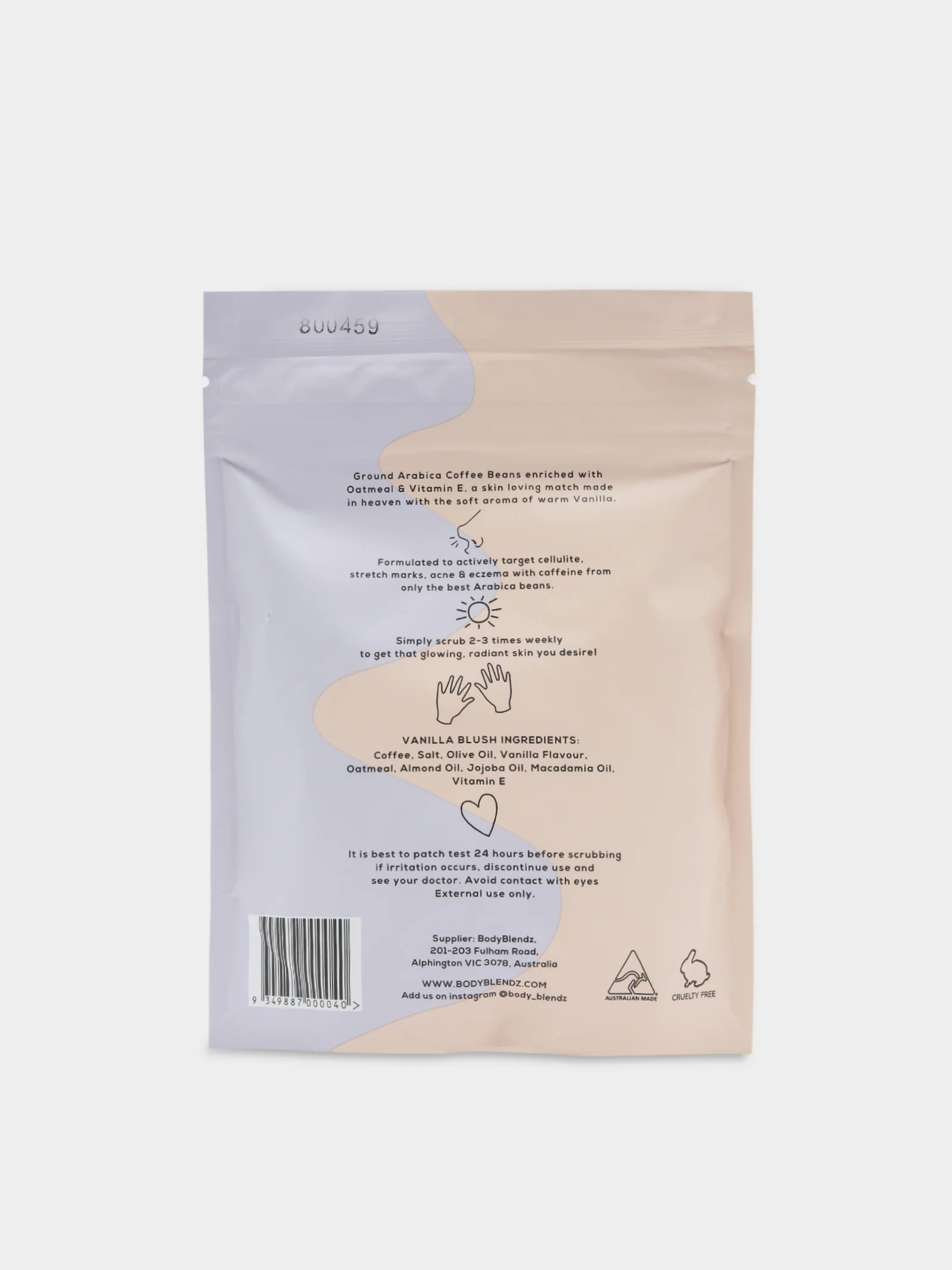 Vanilla Blush Coffee Scrub - Image 2