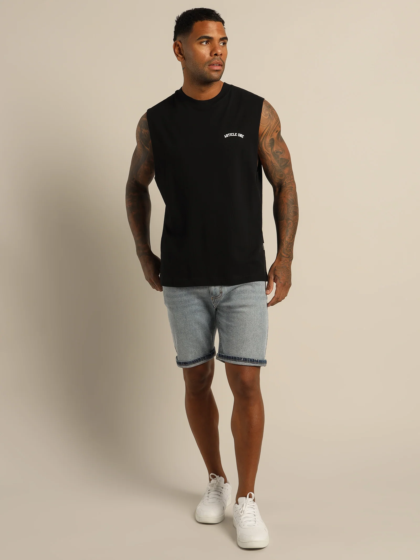 Varisity Logo Muscle Shirt - Image 3