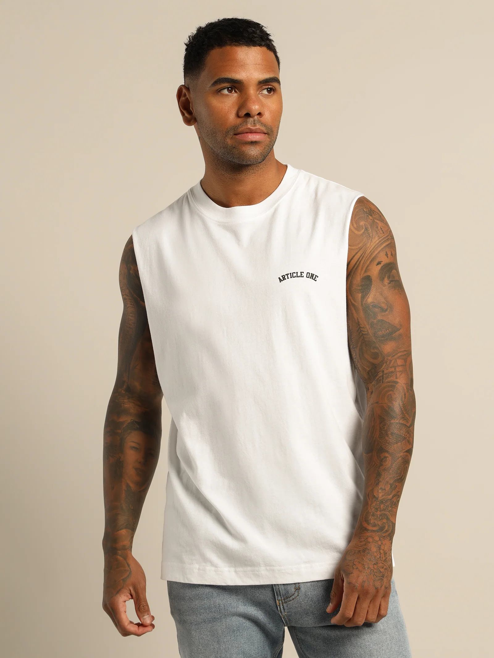 Varsity Logo Muscle Shirt - Image 3