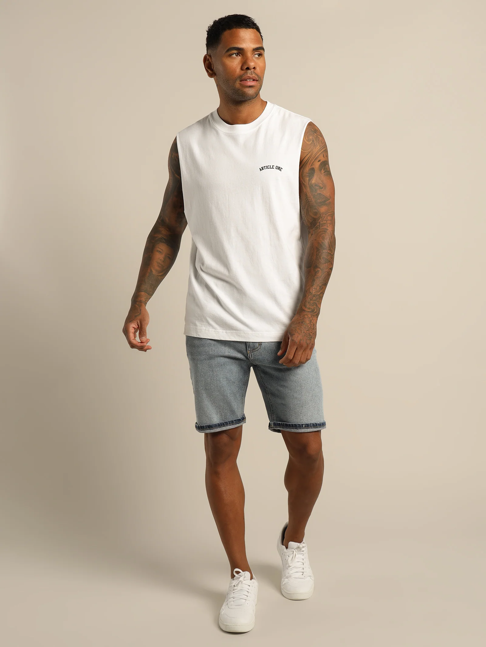 Varsity Logo Muscle Shirt - Image 4