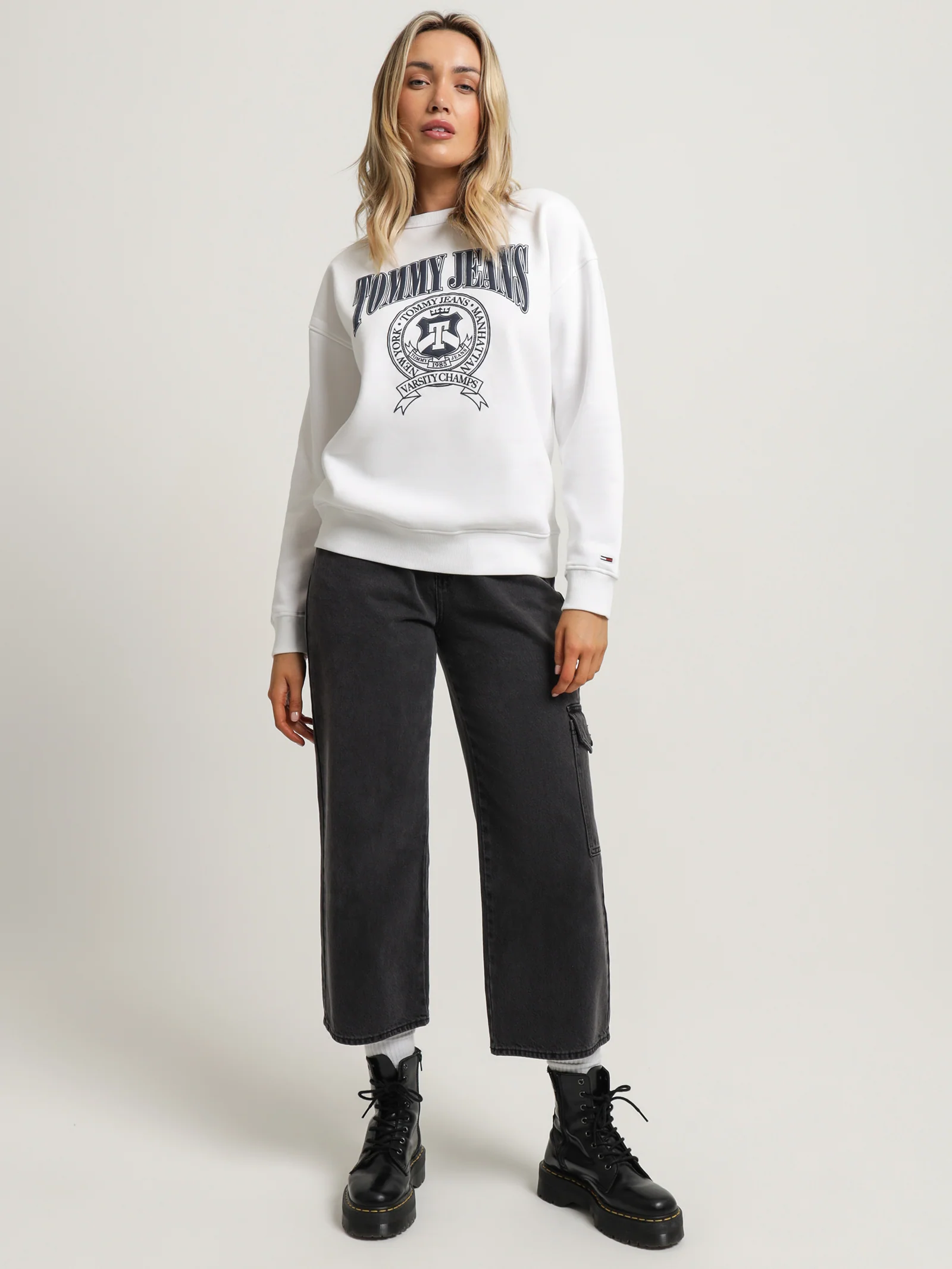 Varsity Relaxed Fit Crew Neck Sweatshirt - Image 2