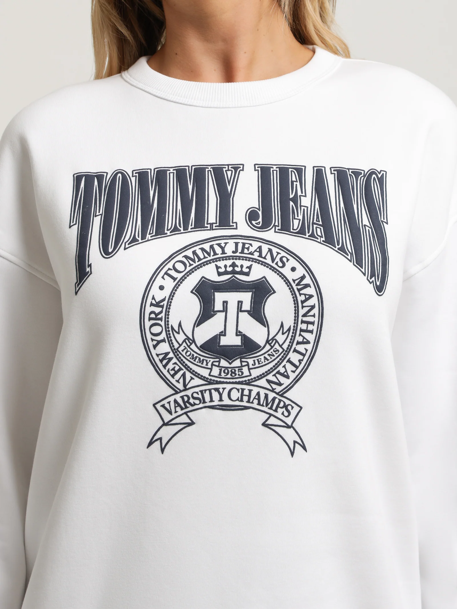 Varsity Relaxed Fit Crew Neck Sweatshirt - Image 3
