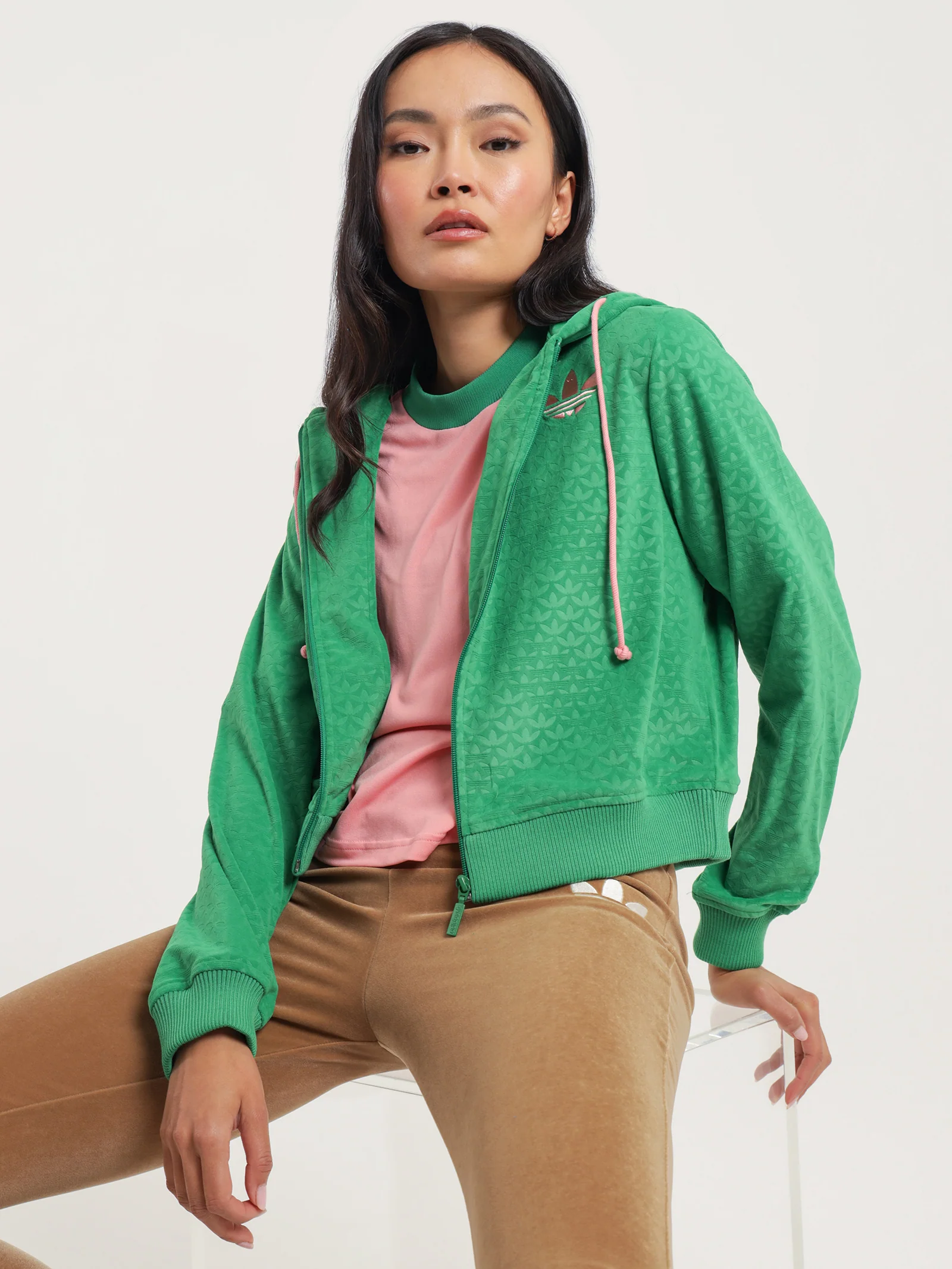 Velour Zip Hoodie - Image 2