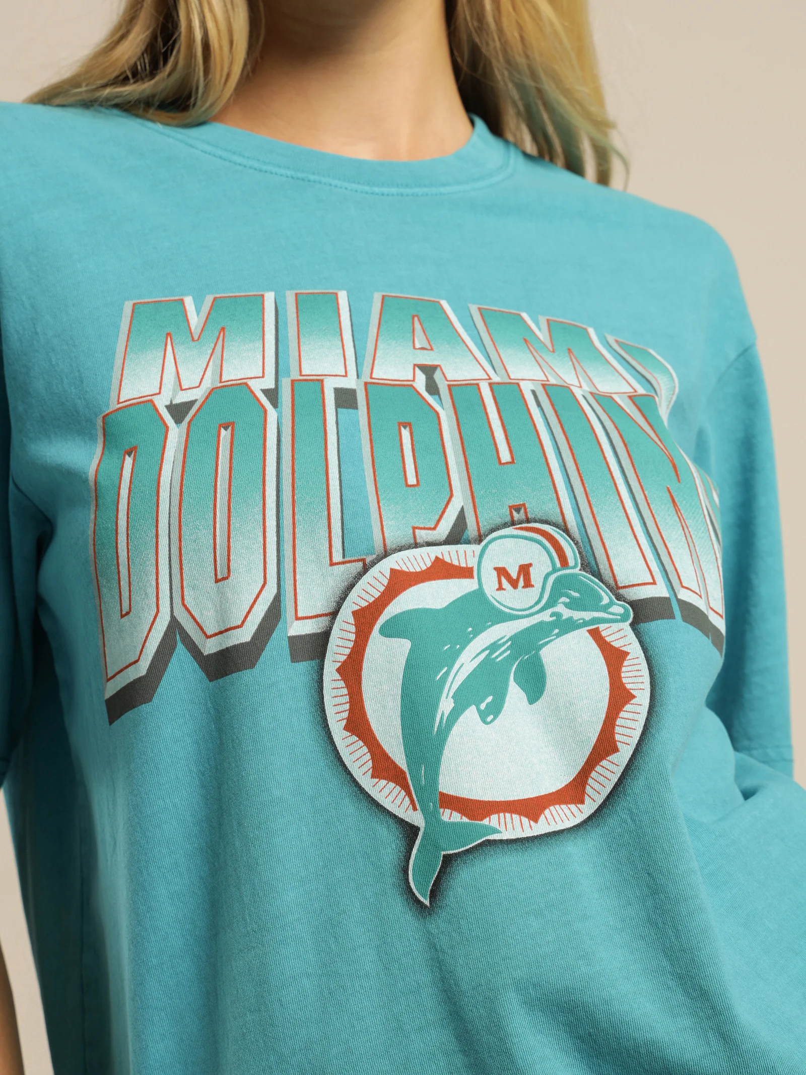 Vintage 90s Miami Dolphins T-Shirt - Image 4