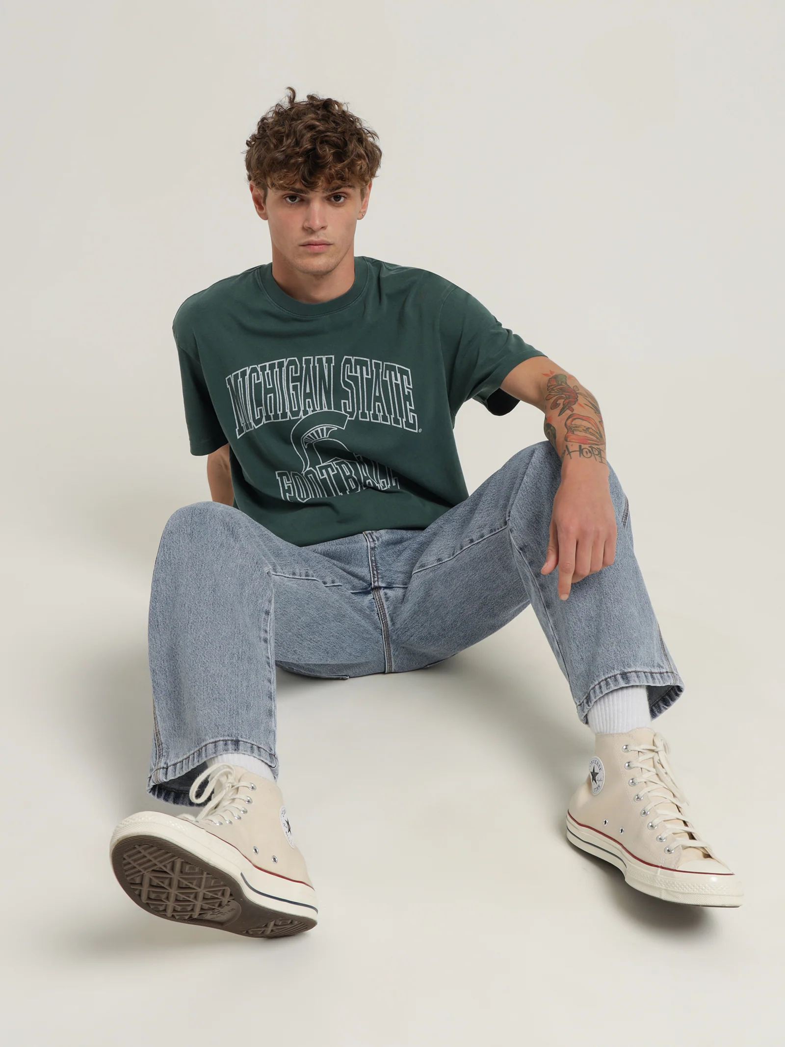 Vintage Arch Michigan State T-Shirt - Image 2