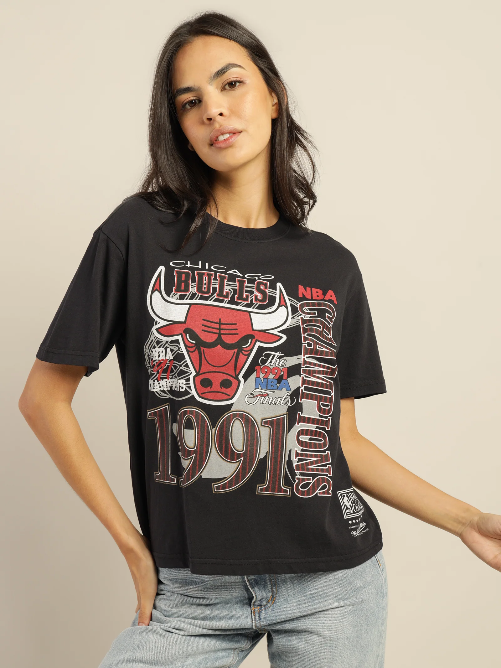 Vintage Chicago Bulls 91 Finals T-Shirt - Image 2
